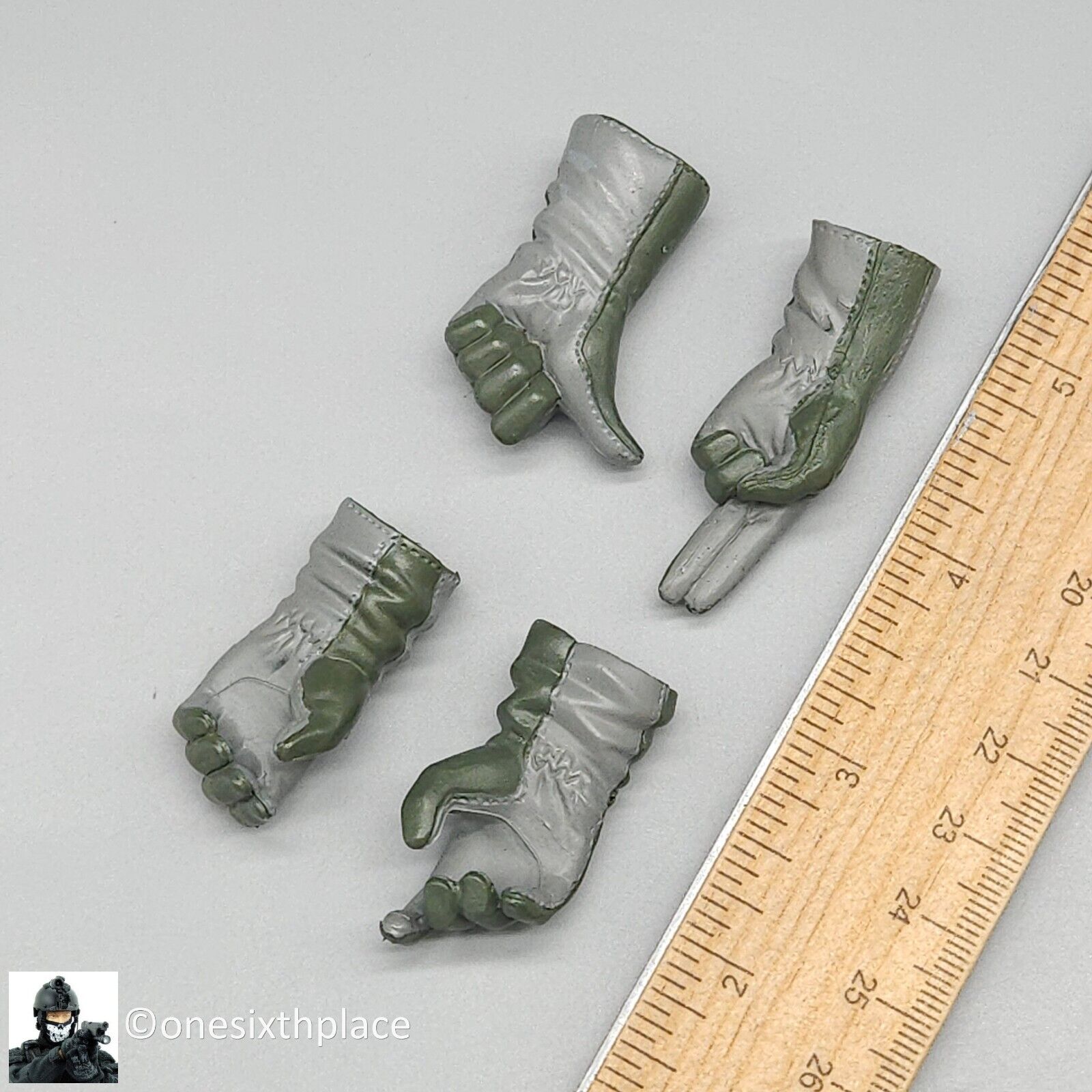 1:6 BBI Navy Pilot Gloved Hands Set for G1 Body READ NOTES for 12" Figures