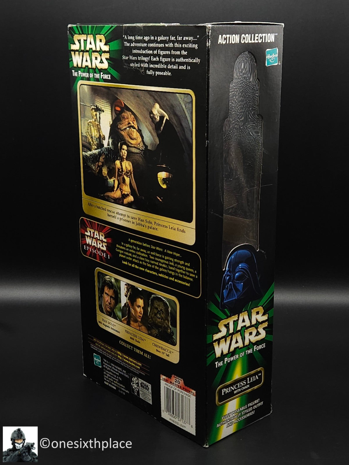 12" Hasbro Star Wars Princess Leia with Chain Power of the Force 1999 Female