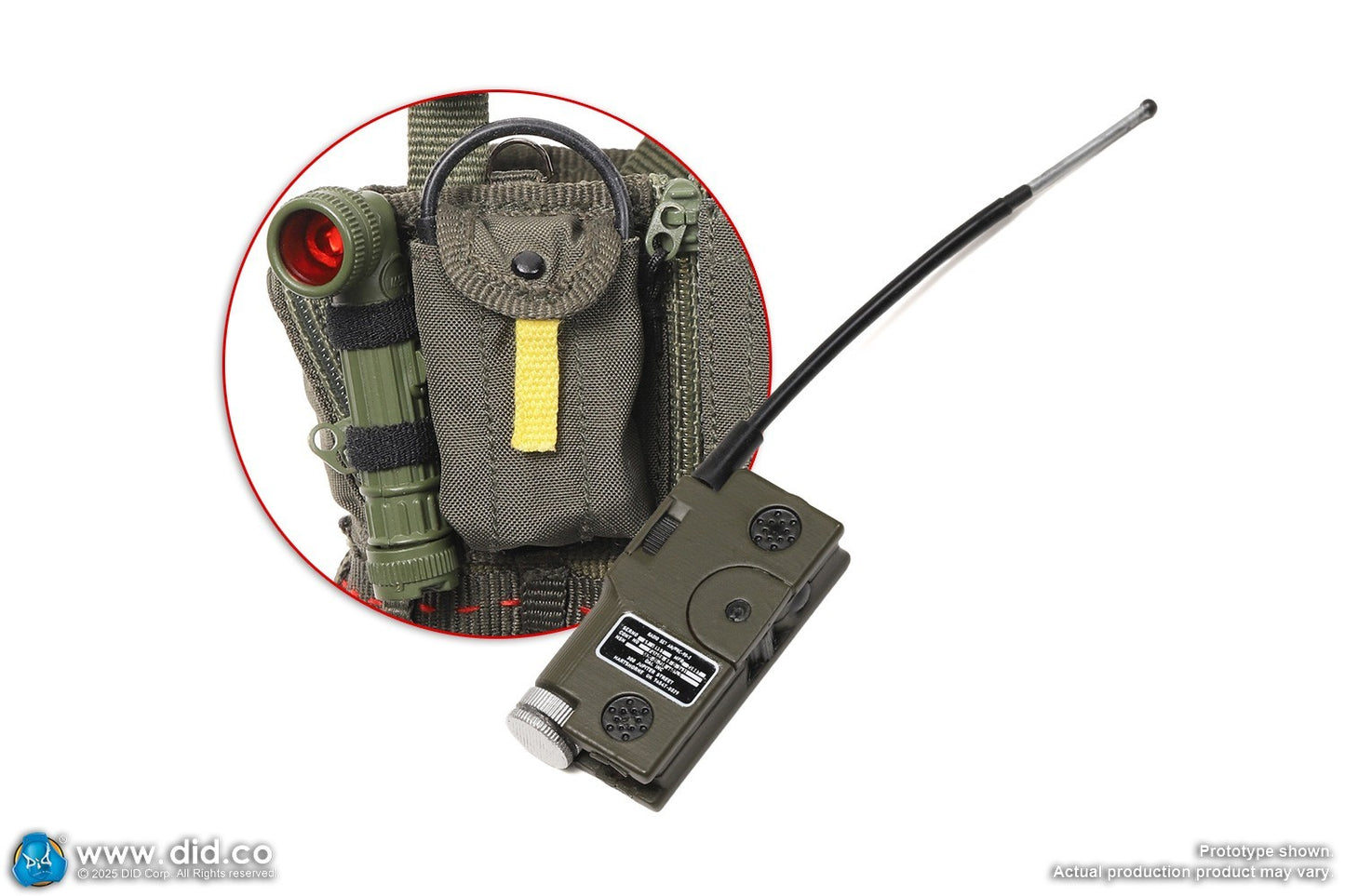 1:6 DID US Navy F-14 Pilot Tom & Nick Survival Radio for 12" Figures