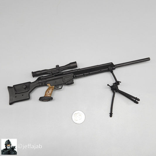 1:6 Ultimate Soldier HK PSG1 Sniper Rifle 12" GI Joe Dragon German GSG9 Police