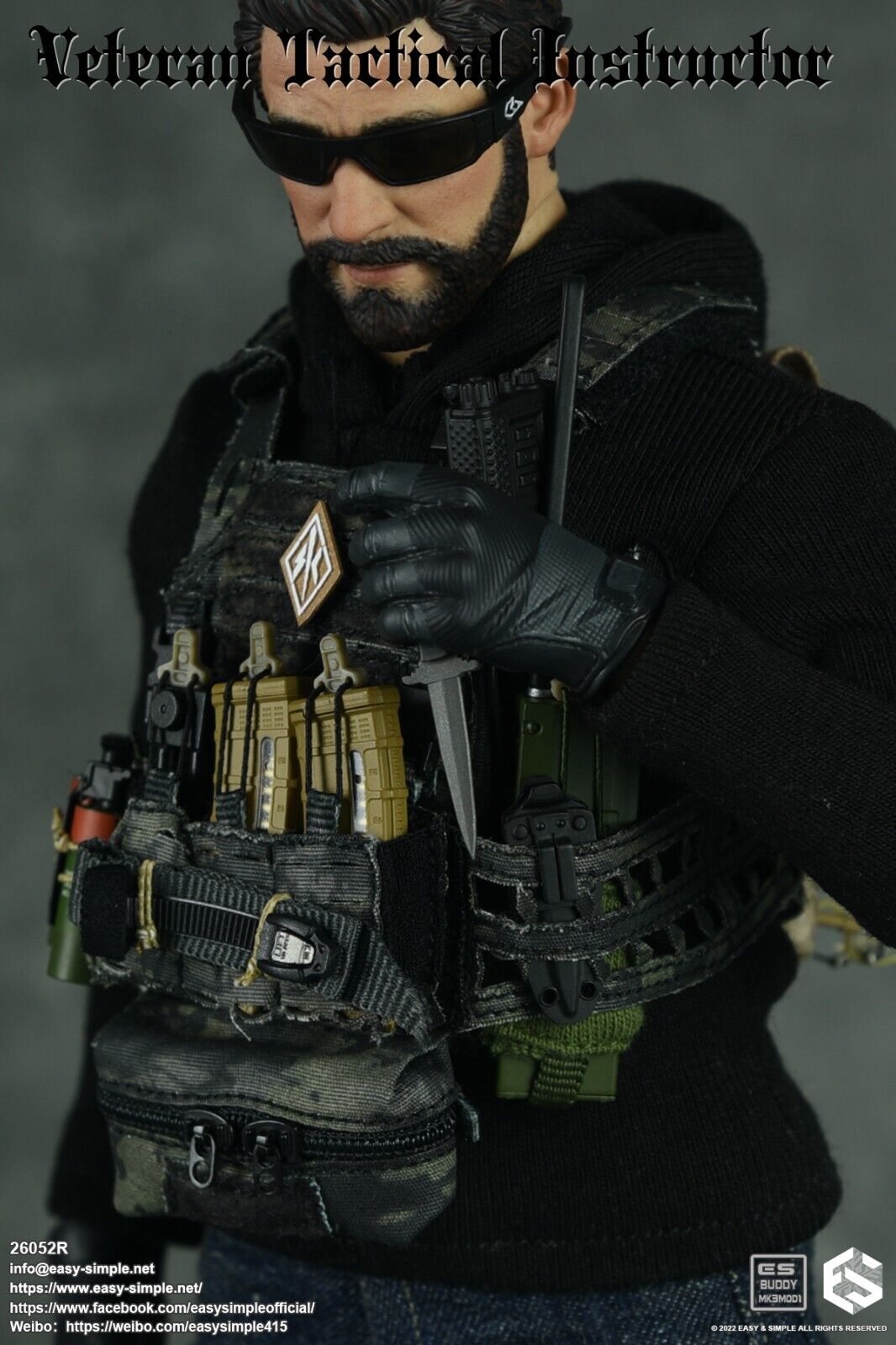 1:6 Easy & Simple Veteran Tactical Instructor Combat Grenade Tourniquet Set 12"