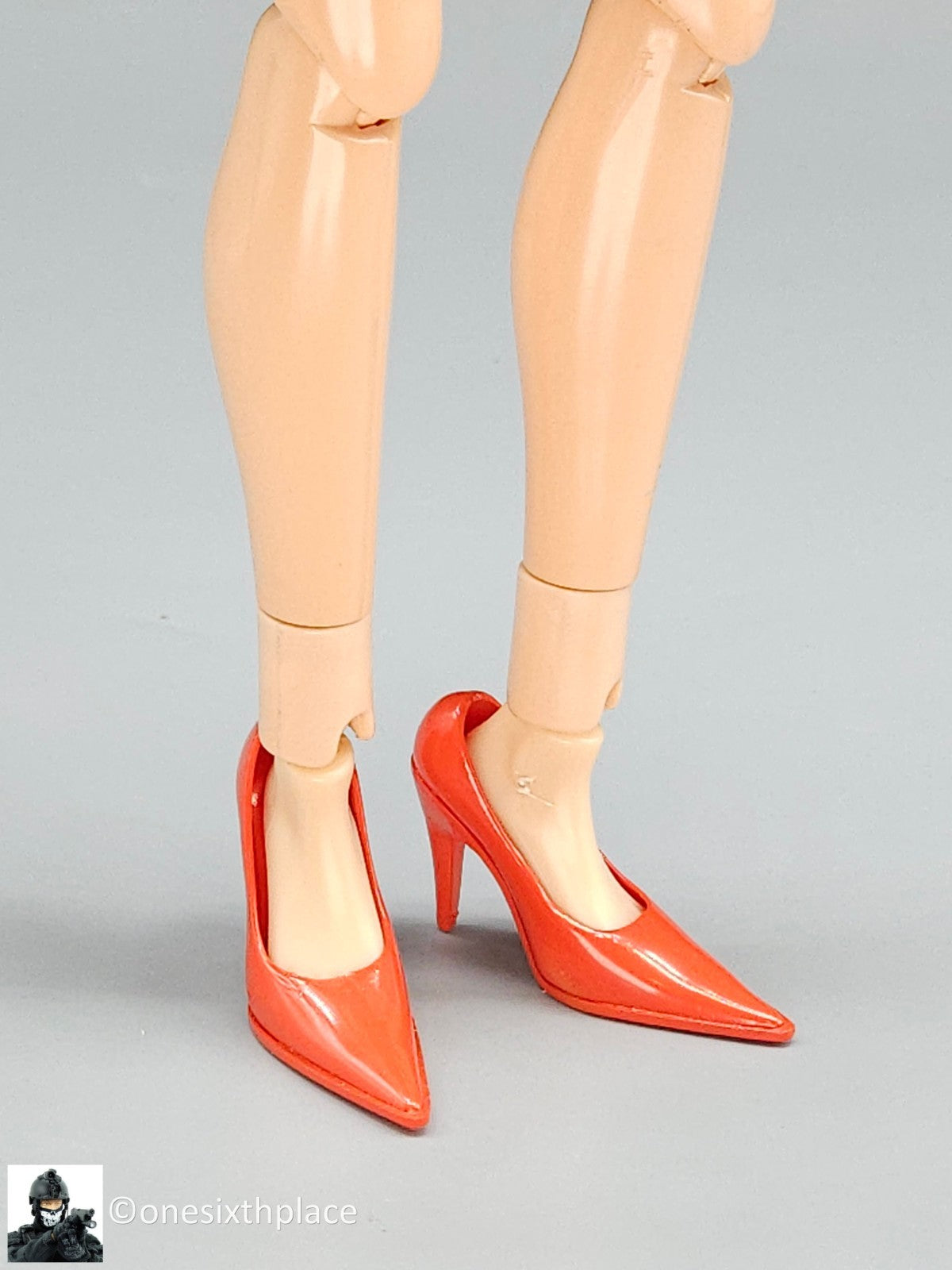 1:6 Triad Toys Female Red High Heels Shoes Style C (Tall Heel) 12" Figures
