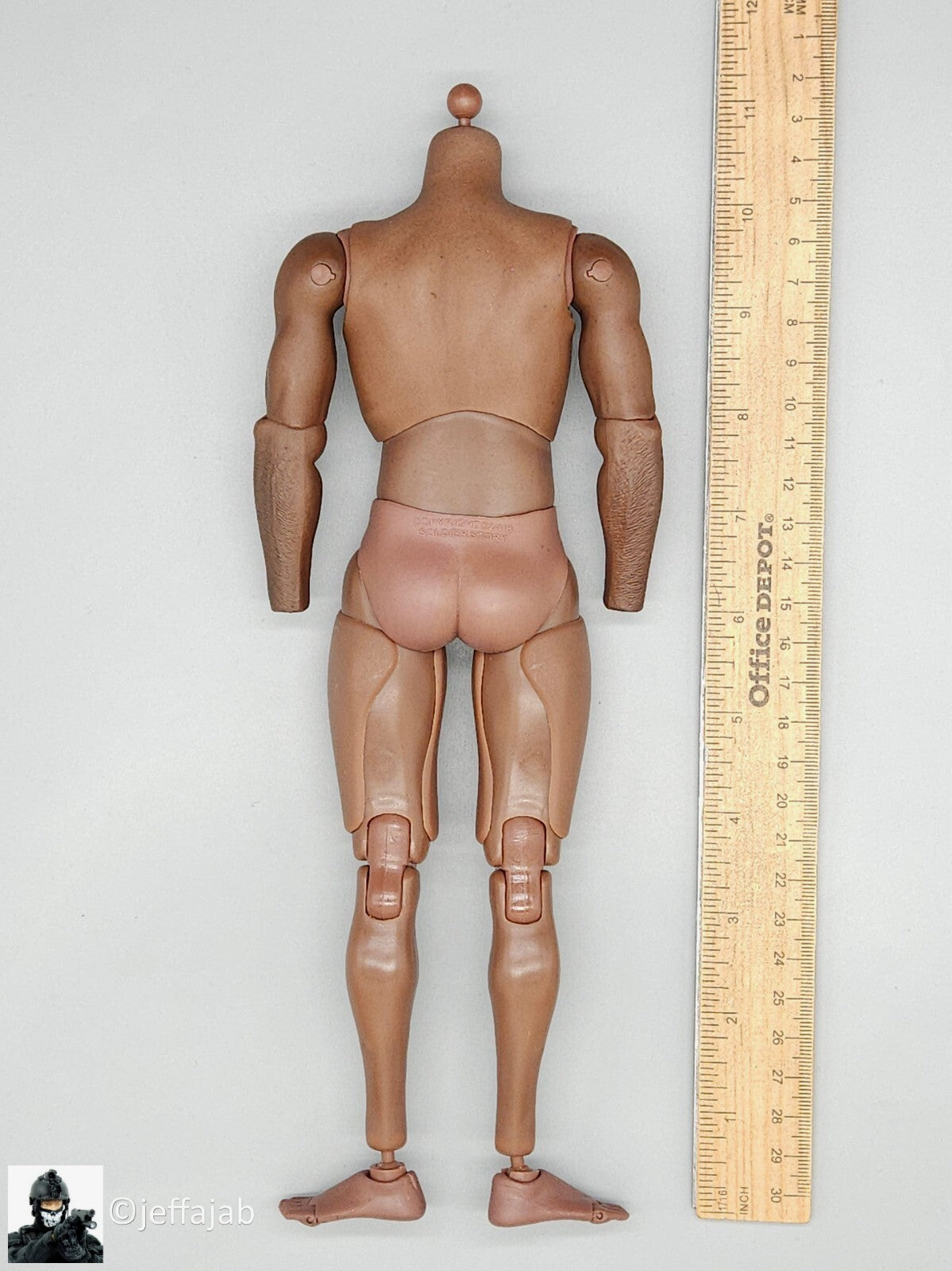 1:6 Soldier Story NYPD ESU K-9 Div S2.5 Black Male Body w/ Feet for 12" Figures