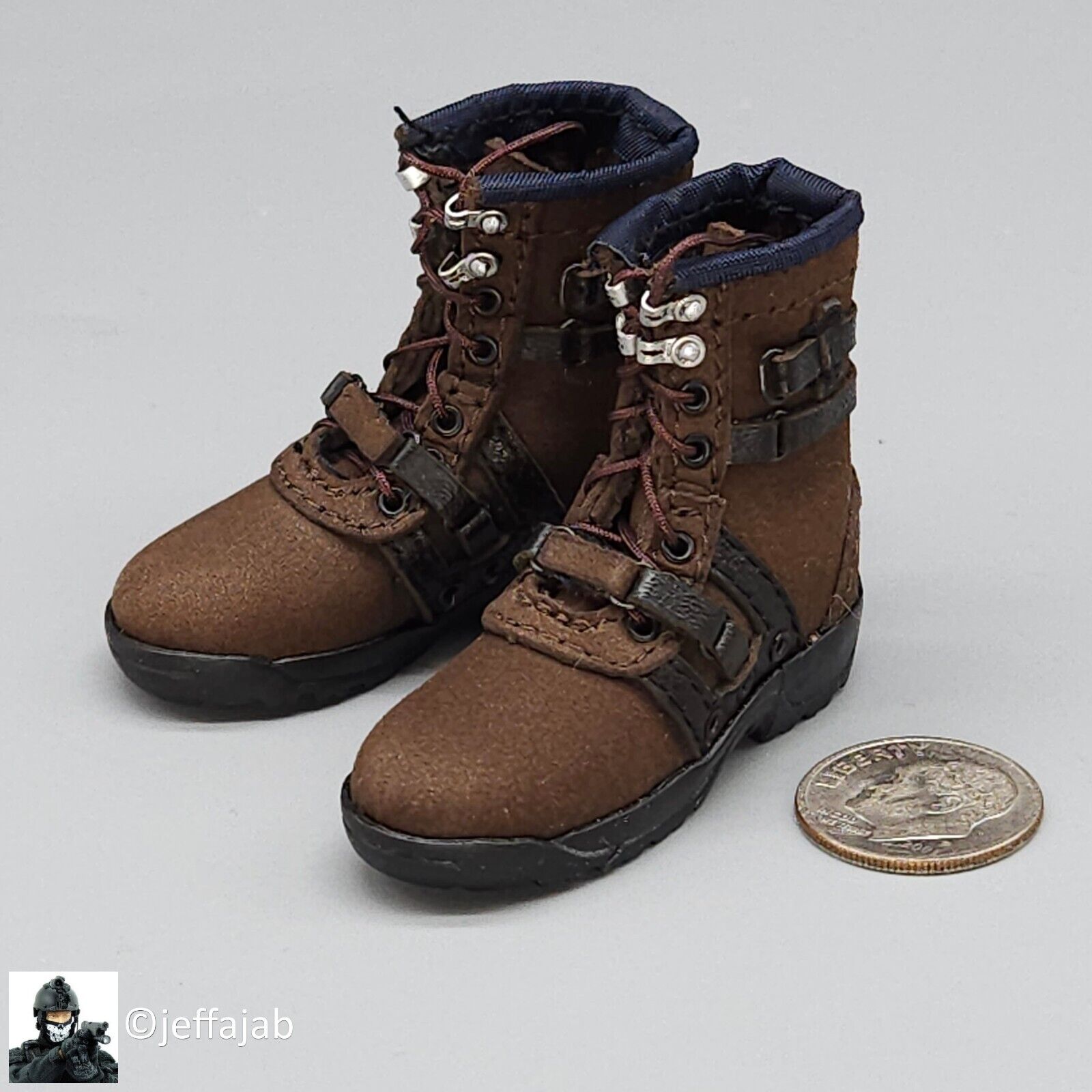 1:6 Soldier Story The Division 2 Agent Brian Johnson Brown Boots for 12" Figures