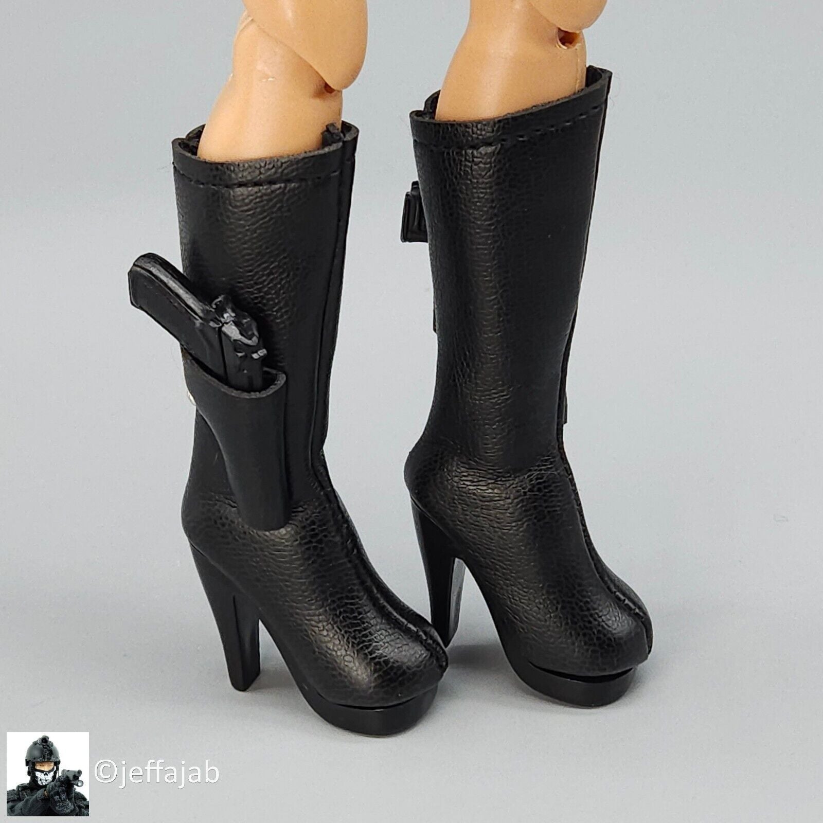 1:6 Triad Toys Cassidy DX Limited Ed Female Leather Boots w/ Pistol Holsters
