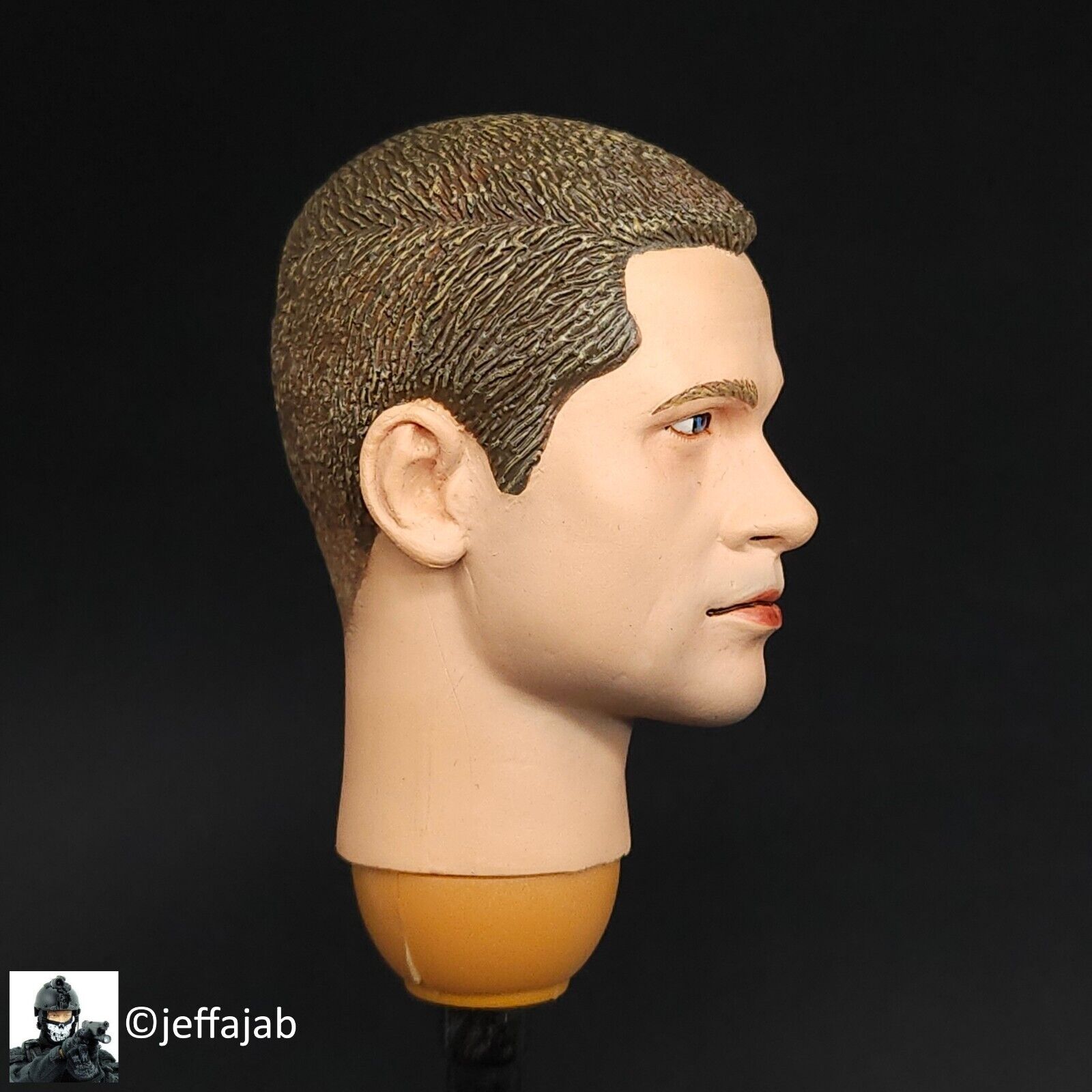 1:6 Hot Toys USMC Operation Iraqi Freedom Sniper Male Head Sculpt for 12" Figure