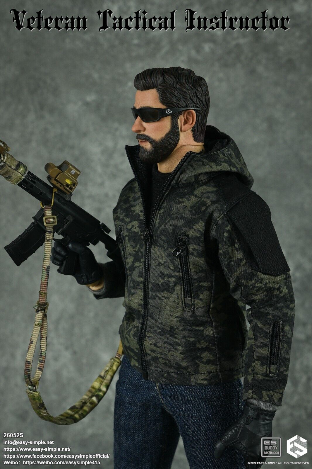 1:6 Easy & Simple Veteran Tactical Instructor Torso Fat Pad for 12" Figures