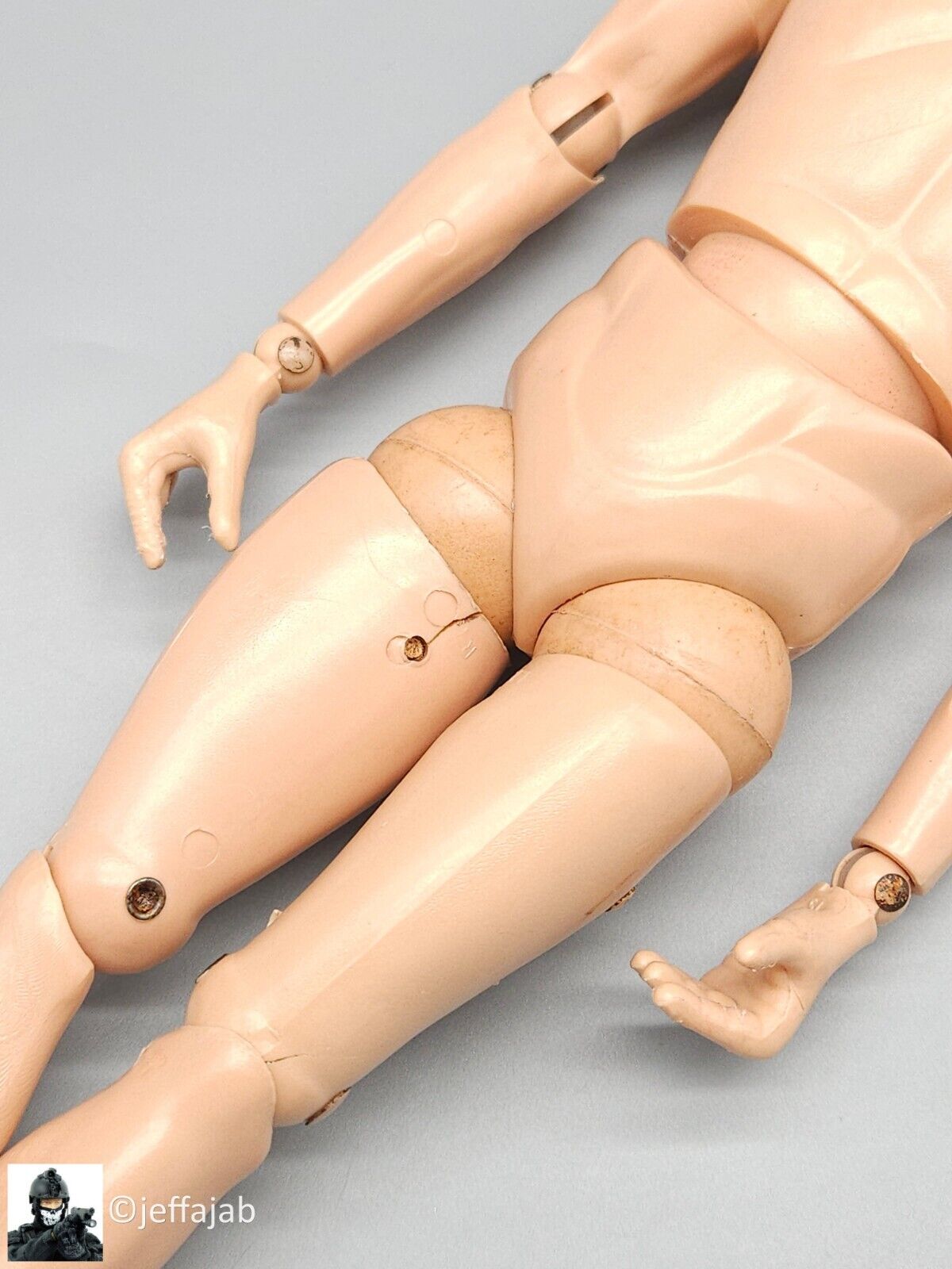 1:6 scale Vintage 1964 Hasbro GI Joe Brown Hair C7 12" Figure