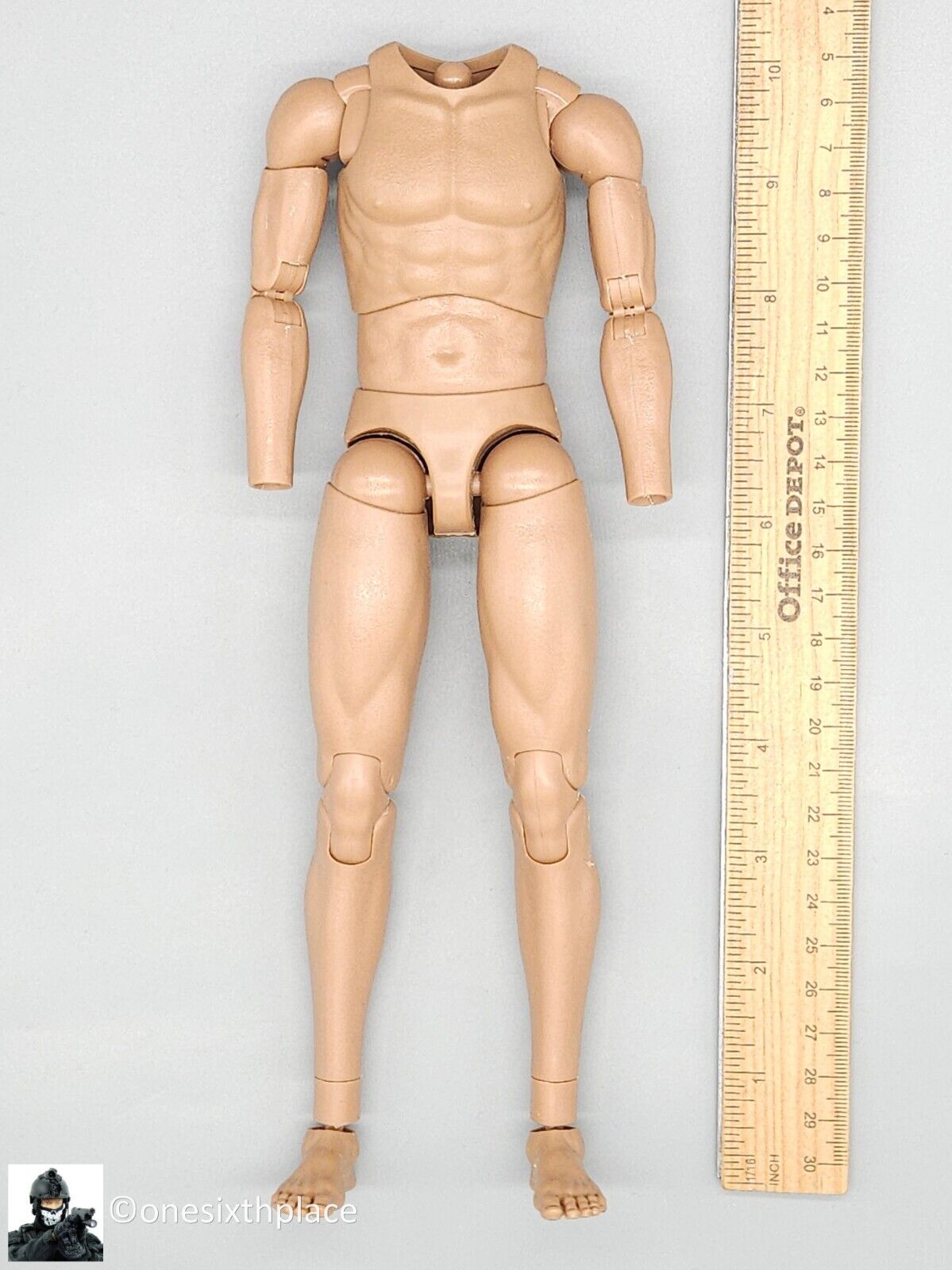 1:6 scale Ujindou WWII US Armored Infantryman Male Nude Body for 12" Figures