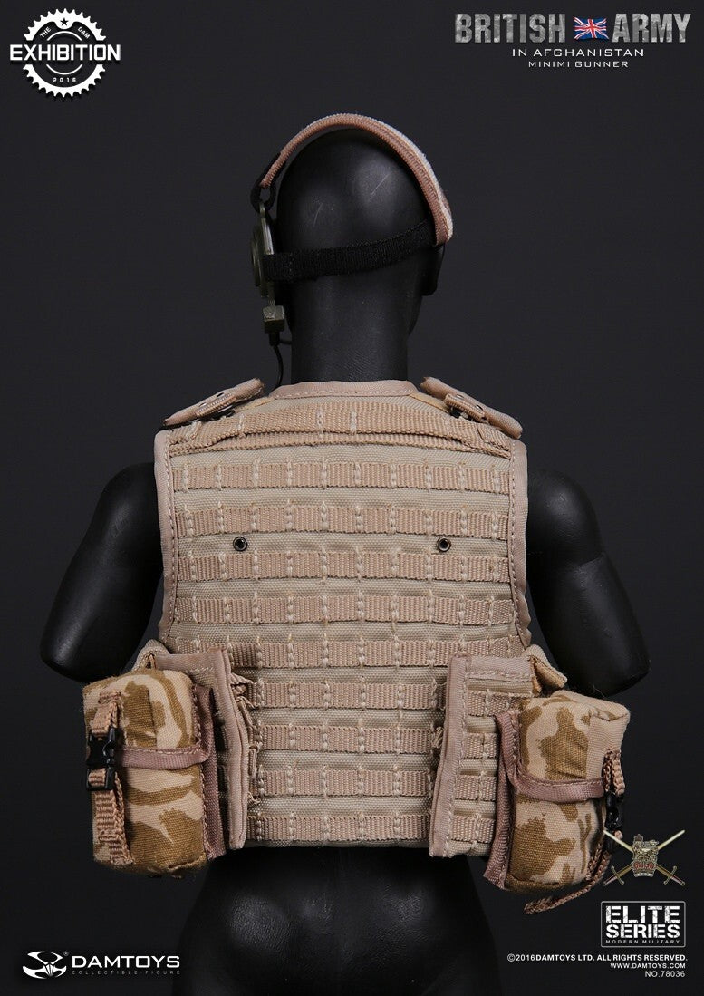 1:6 scale Damtoys British Army Minimi Gunner Osprey Assault Body Armor Vest