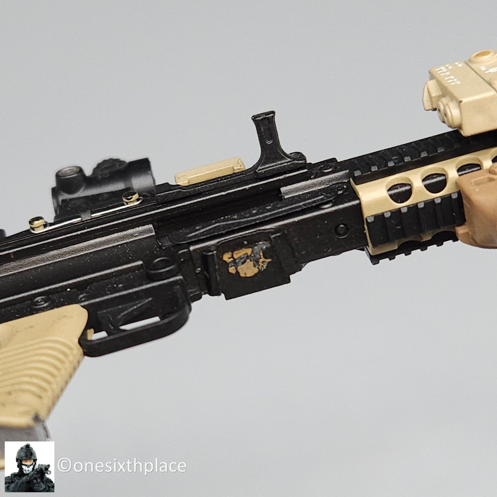 1:6 scale Easy & Simple SAD Low Profile SAW K Compact 5.56 Machine Gun