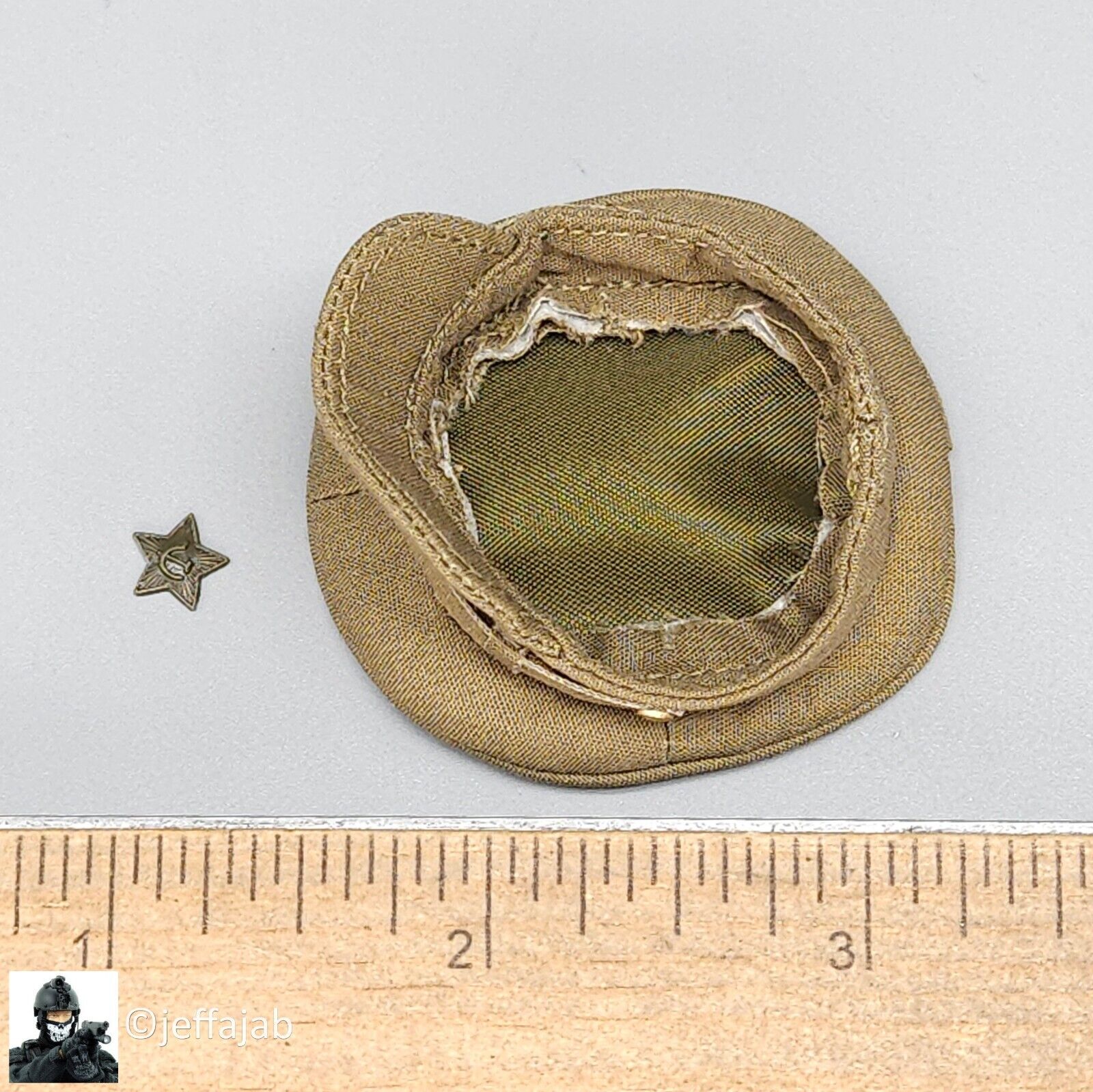 1:6 scale Alert Line WWII Soviet NKVD Officer Tan Field Hat for 12" Figures