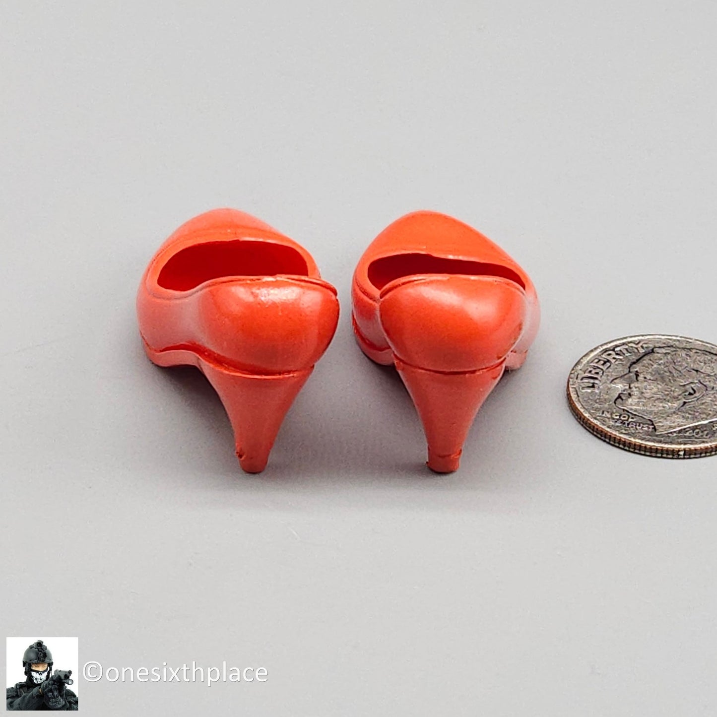1:6 Triad Toys Female Red High Heels Shoes Style A (Short Heel) 12" Figures