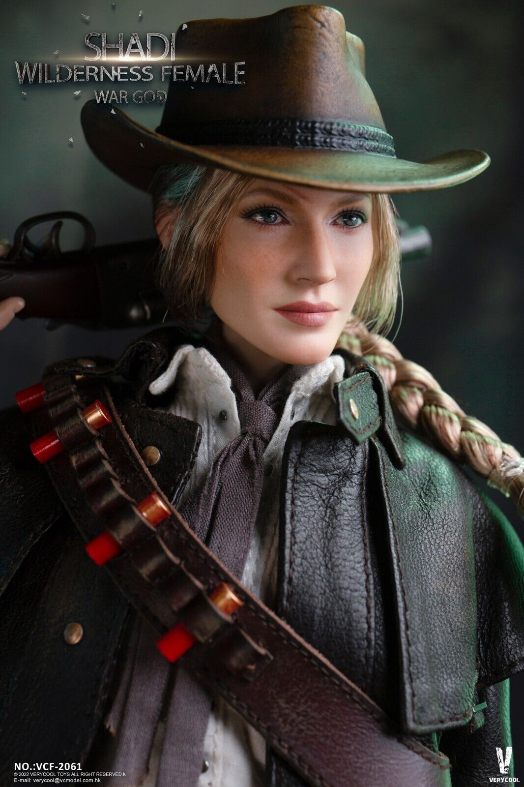 1:6 scale Very Cool Shadi Wilderness Female Cowboy Gray Scarf 12" Figures