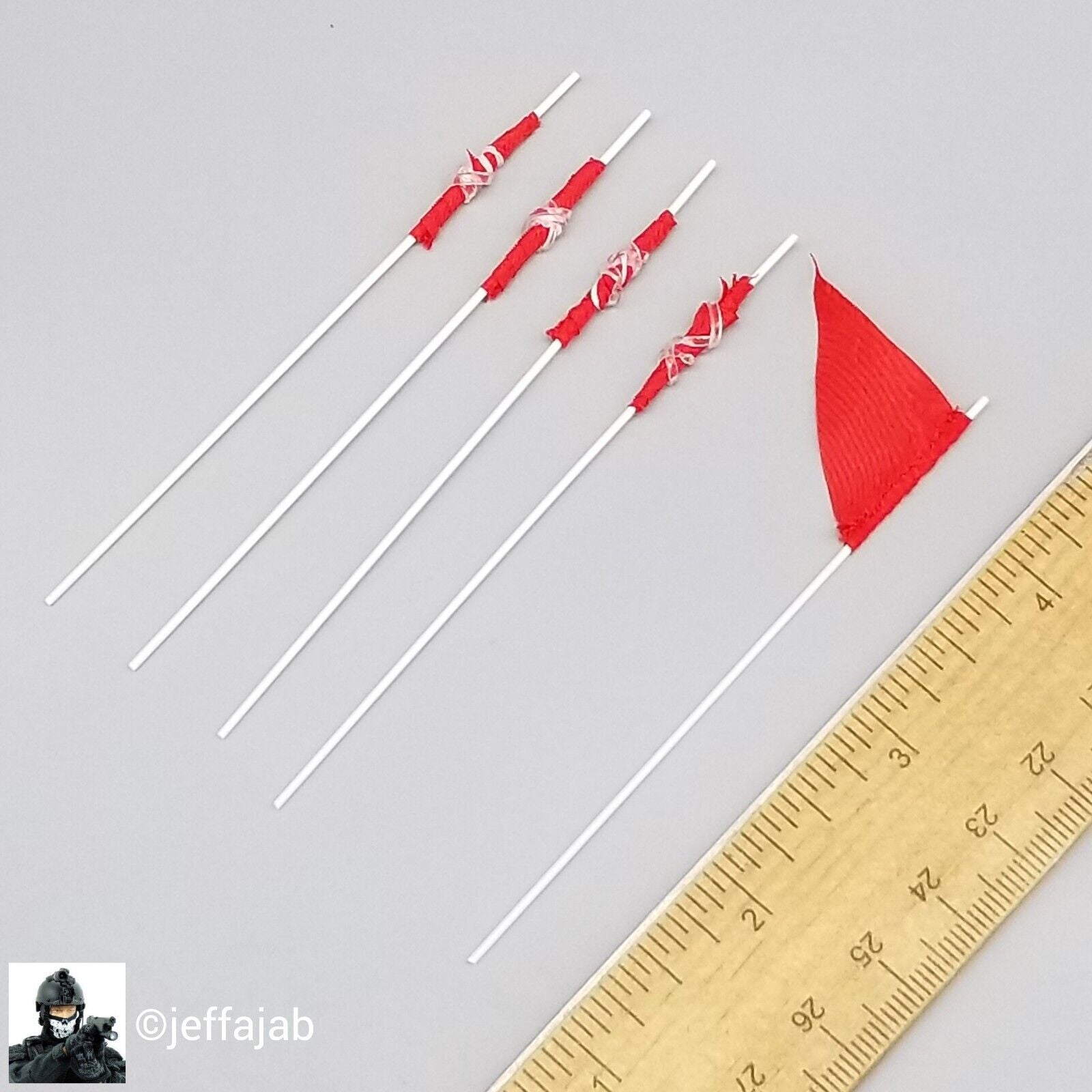 1:6 Scale Flagset Female USMC Dog Trainer Marking Flag Set for 12" Figure