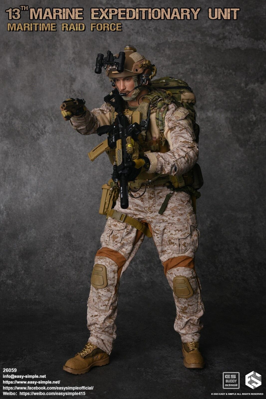 1:6 scale Easy & Simple 13th MEU Maritime Raid Force SDNY Medic Mask