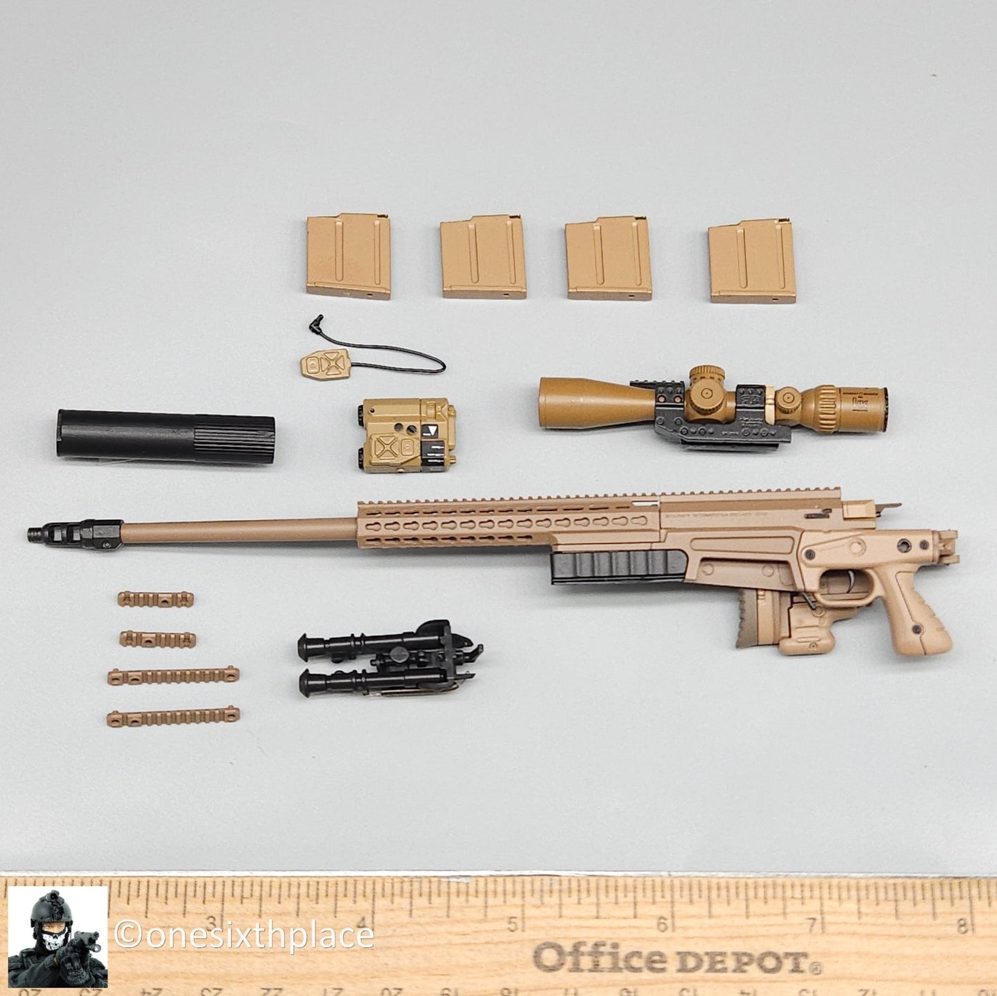 1:6 scale Easy & Simple Coalition Forces SAS AX338 Sniper Rifle for 12" Figures