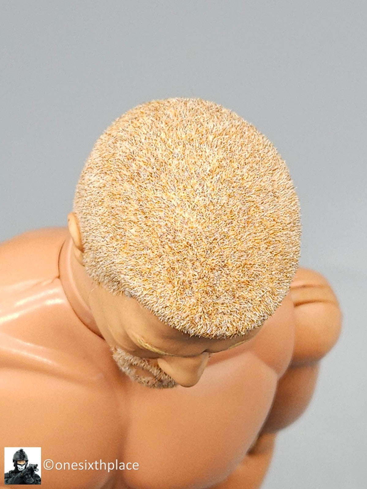 1:6 scale Hasbro GI Joe 1996 Male Body w/ Blond Flocked Hair Beard 12" Figure