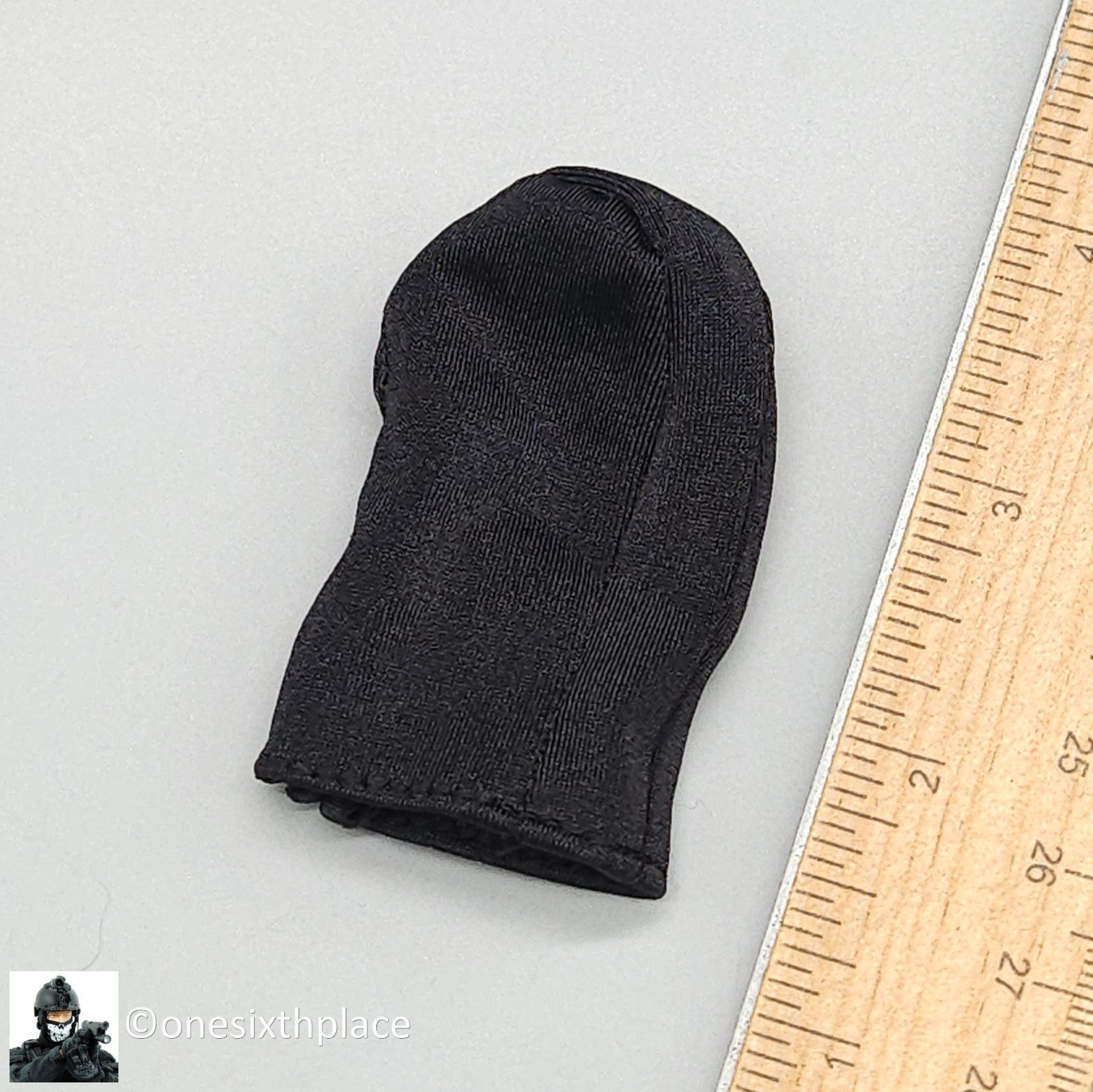 1:6 scale BBI Delta Force Striker Black Balaclava Mask for 12" Figures