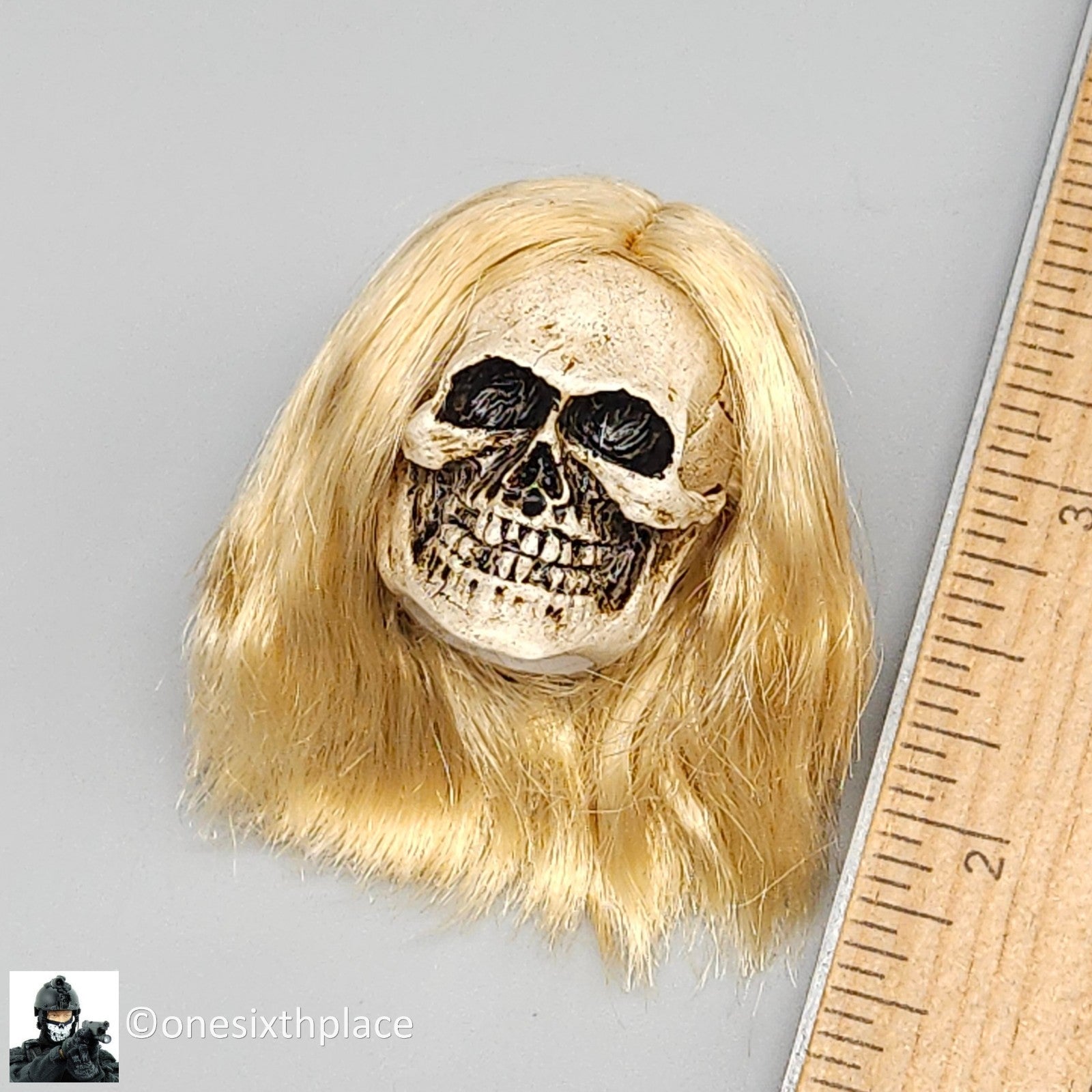 1:6 TBLeague PL2022-202B Hell’s Messenger Silver Female Skull Head 12" Figures