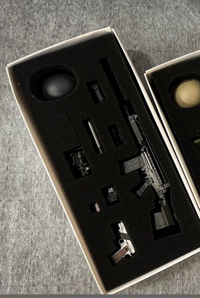 1:6 Easy & Simple PMC Weapon Set C SA 58 7.62 Assault Rifle Black ACOG 06034A