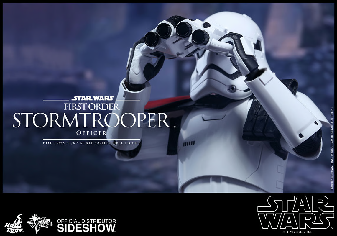 1:6 scale Hot Toys Star Wars First Order Stormtrooper Officer 12" Figure MMS334