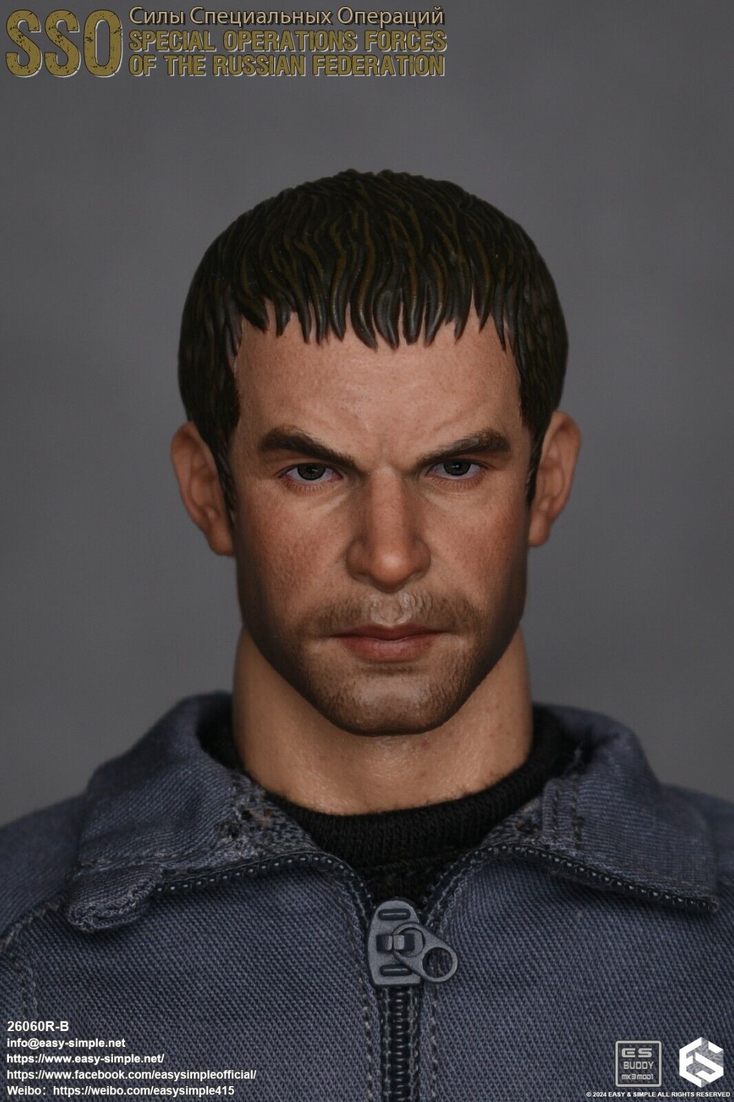 1:6 Easy & Simple Russian Special Operations Forces SSO Pistol w/ Tan Holster