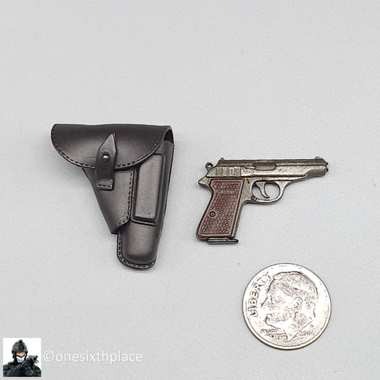 1:6 Dragon WWII German Elite Officer Walther PPK Pistol w/ Holster 12" Figures