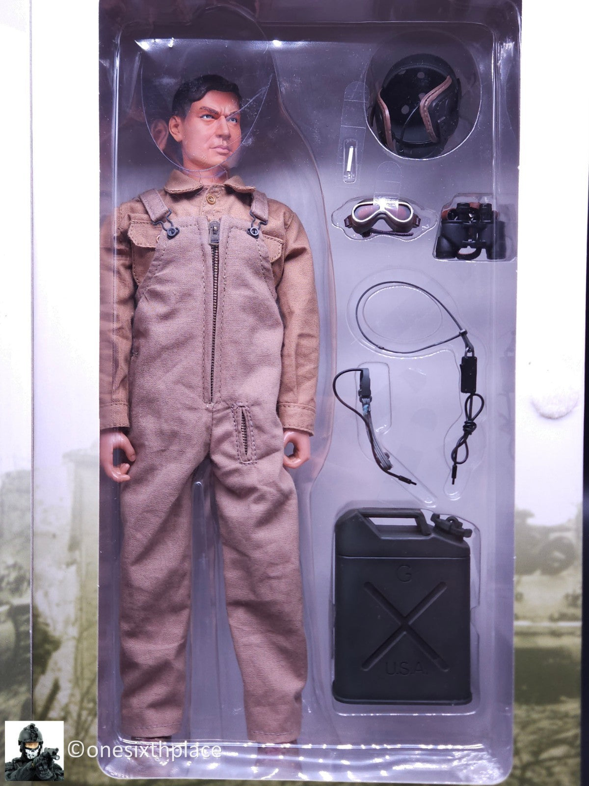 1:6 scale WWII US Army Tank Crewman 3rd Armored Div SSG Mac 12" Figure