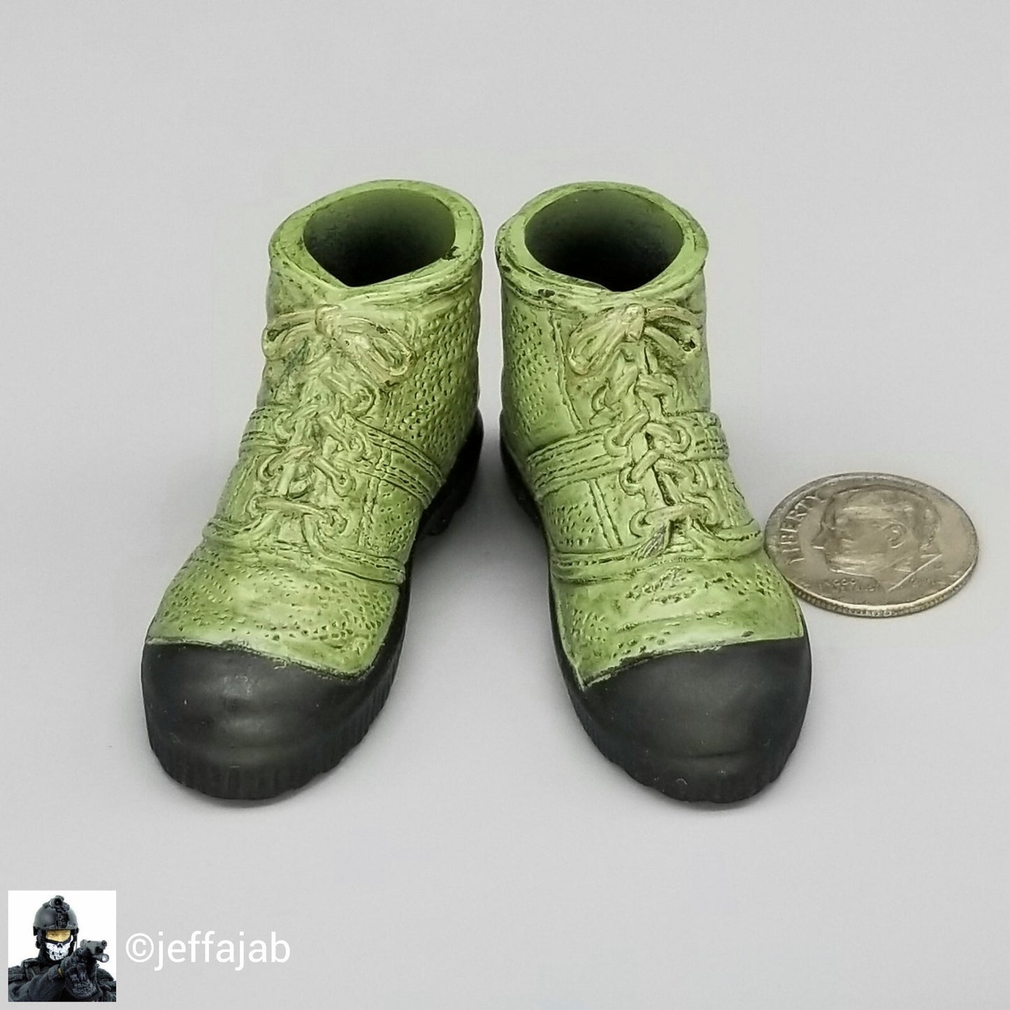 1;6 Ultimate Soldier Vietnam NVA Regular Green Boots for 12" GI Joe Dragon