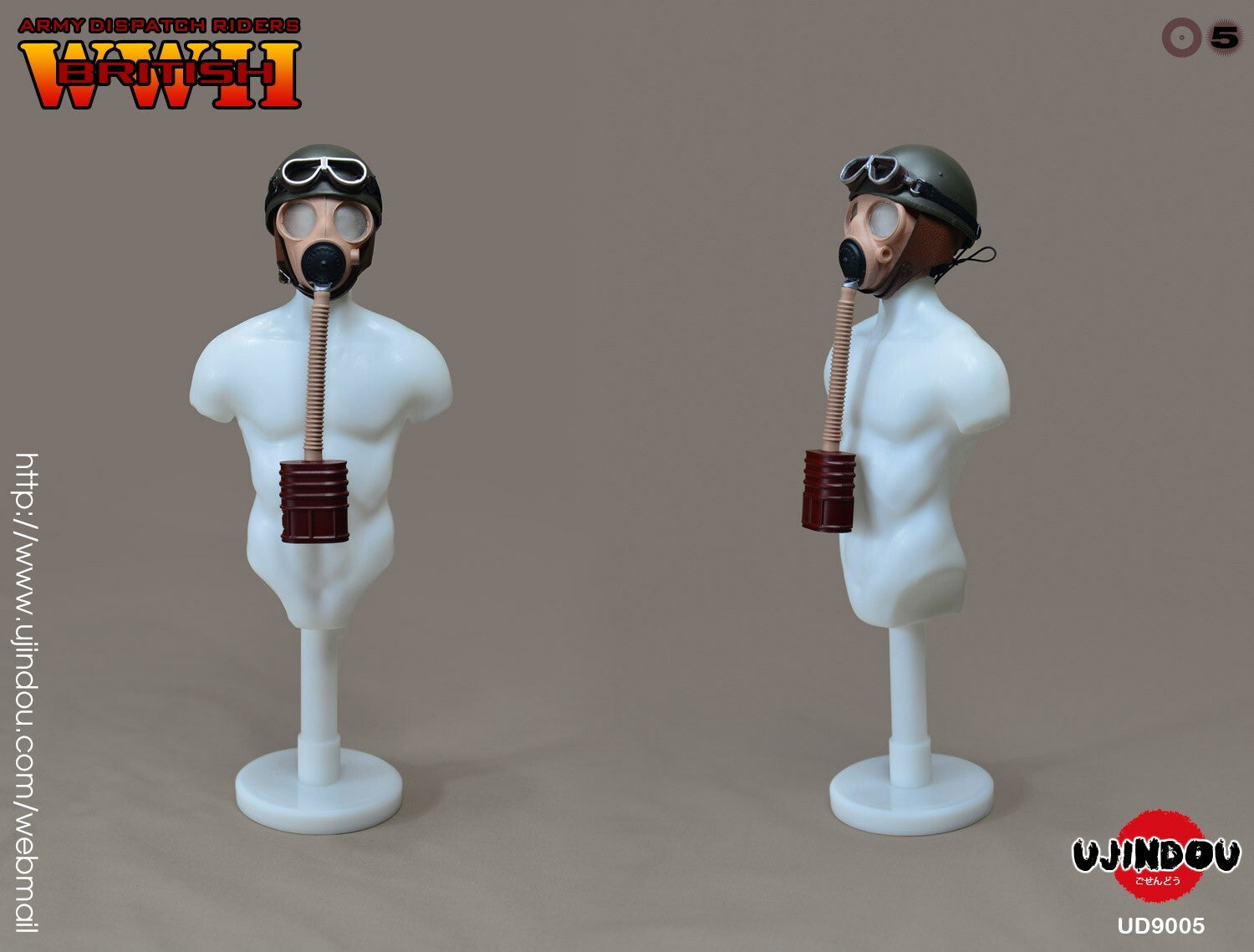 1:6 scale Ujindou WWII British Army Dispatch Rider 12" Figure UD9005