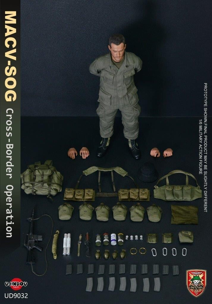 1:6 scale Ujindou Vietnam Cross-Border Operation Male Nude Body for 12" Figures