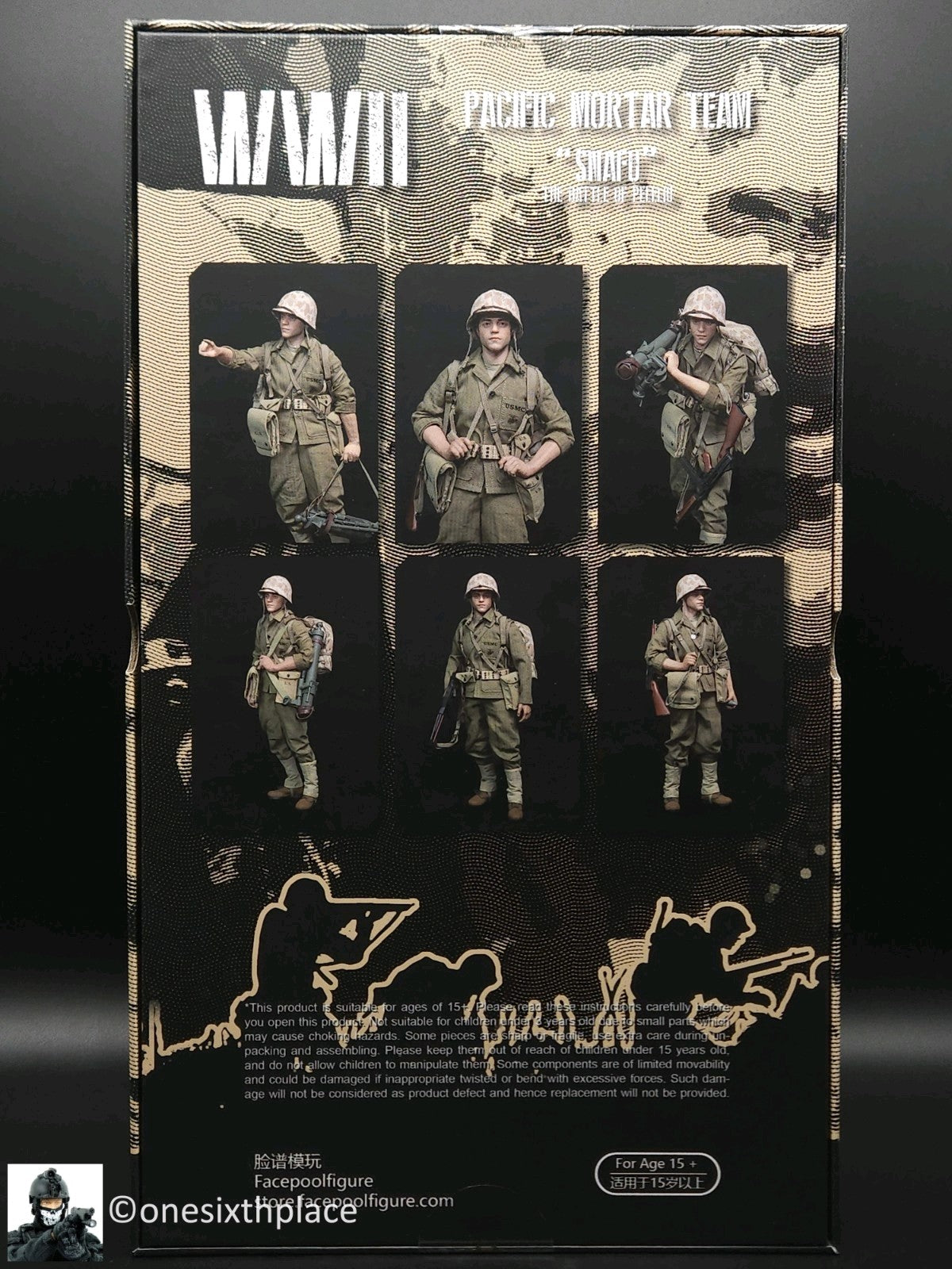 1:6 WWII US Marine Corps Pacific Mortar Team Snafu SPECIAL 12" Figure FP017B