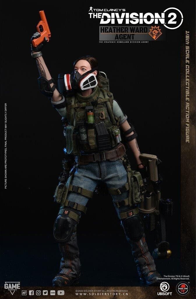 1:6 scale Soldier Story The Division 2 Agent Heather Ward Gas Mask Repirator