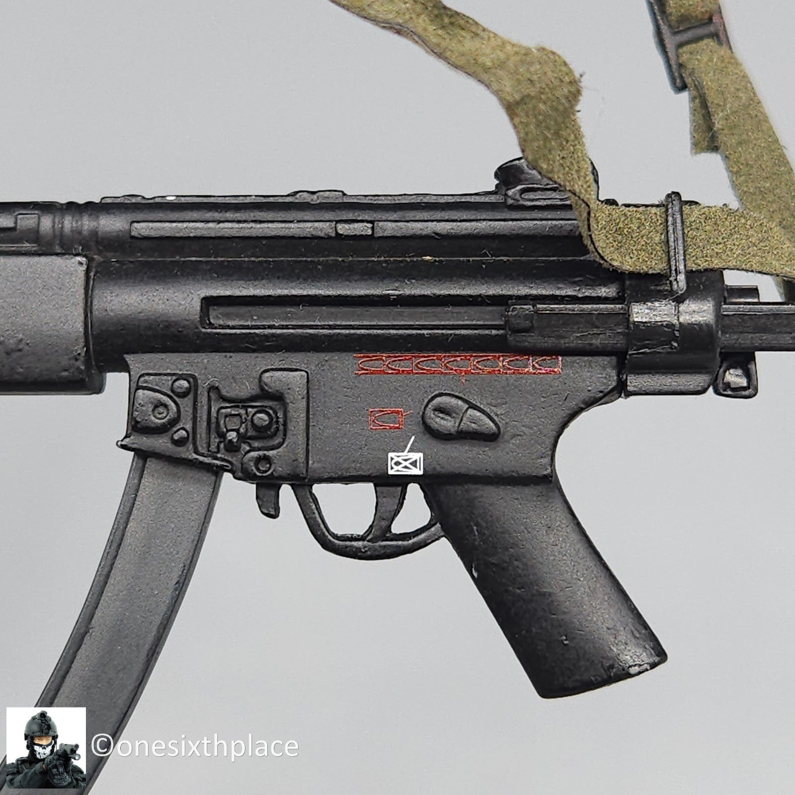 1:6 scale BBI USMC Force Recon Metal MP5 Submachine Gun for 12" Figures