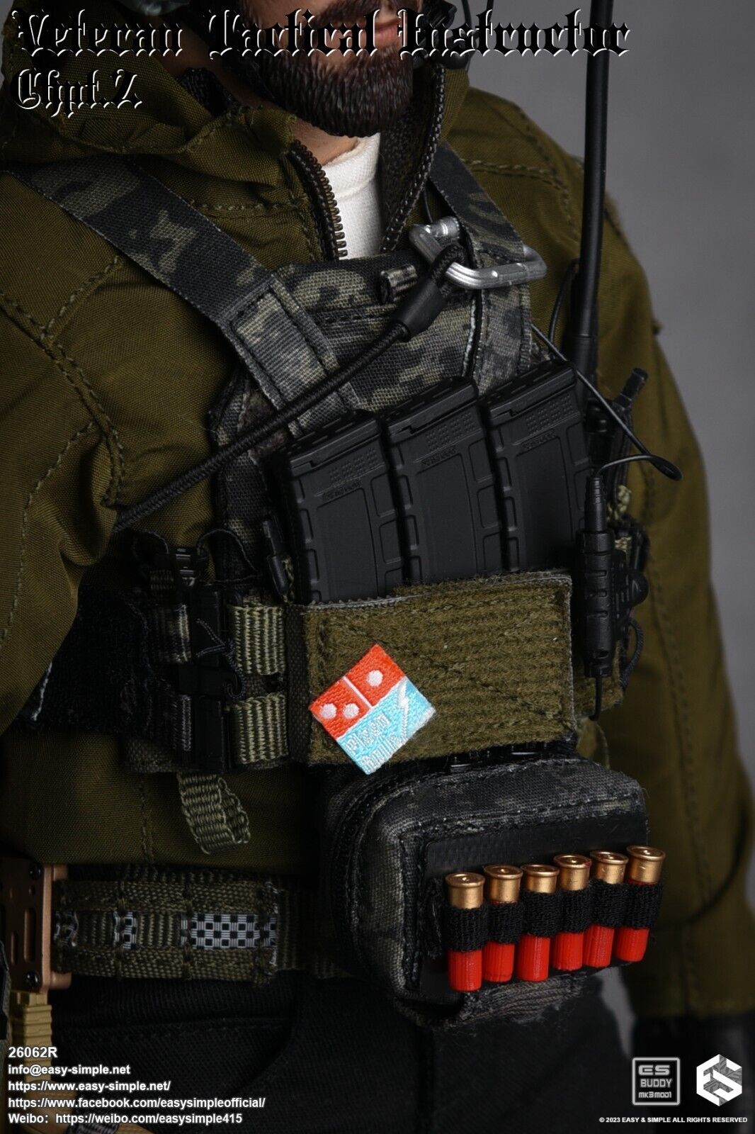 1:6 scale Easy & Simple Veteran Tactical Instructor Chapter II TQS Tourniquet