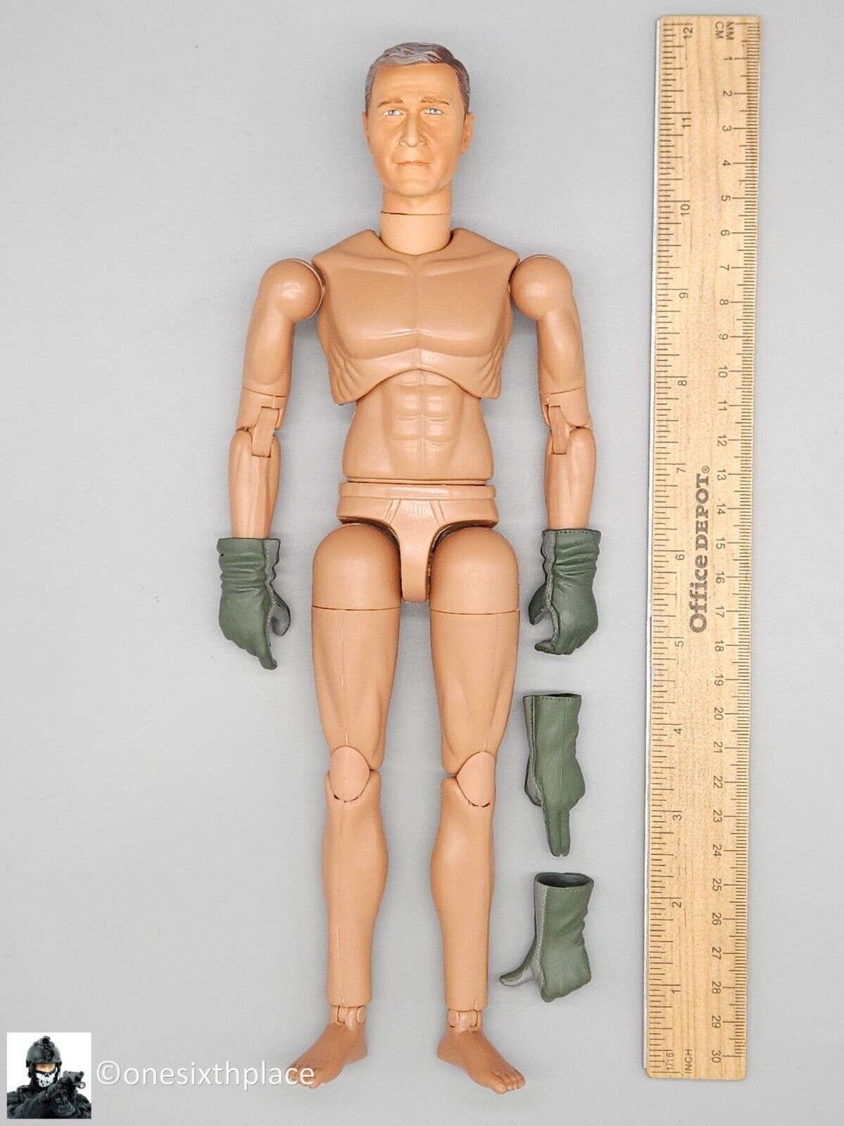 1:6 BBI Naval Aviator George Bush Male Body w/ Head & Gloves for 12" Figures