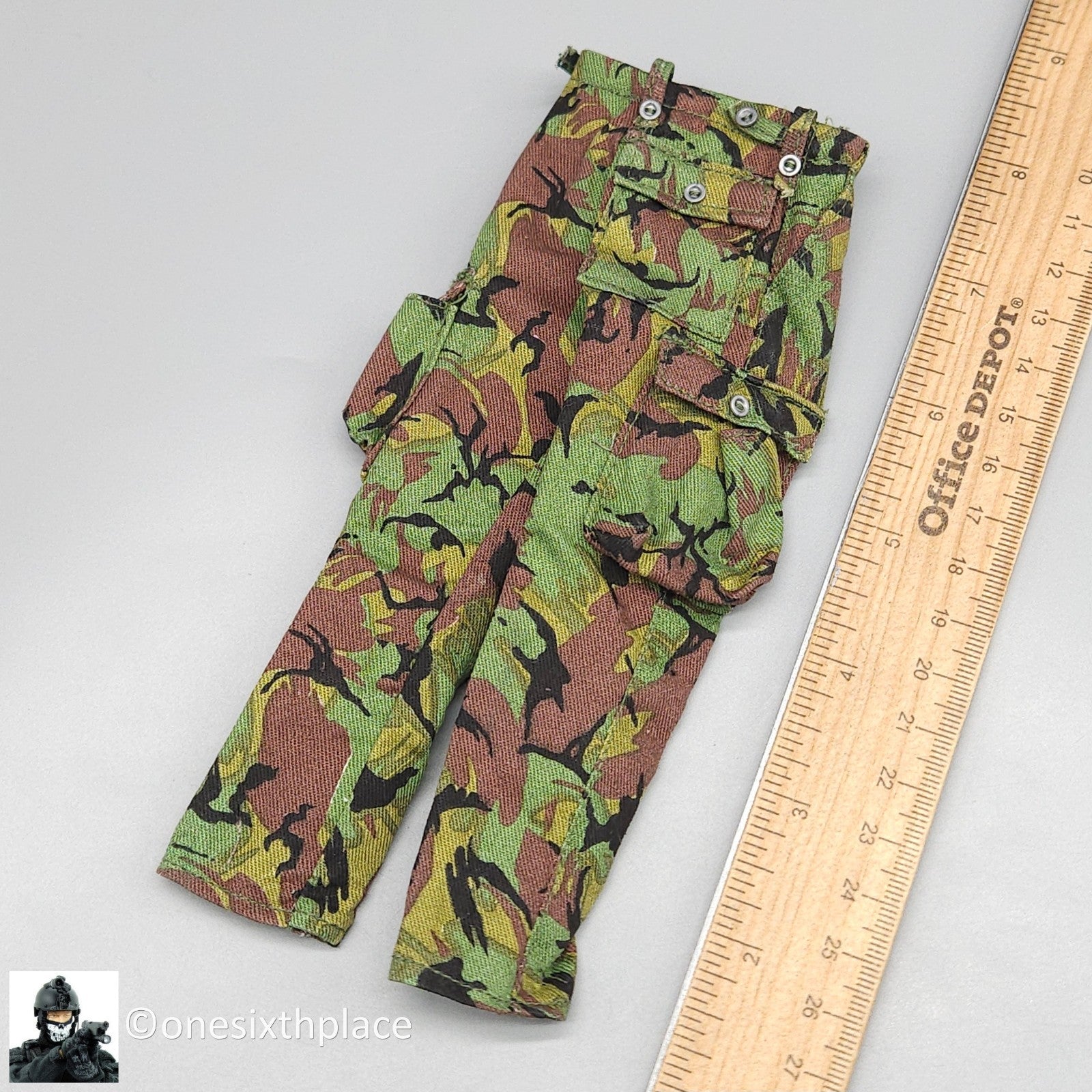 1:6 scale Dragon Modern Woodland DPM Camo Pants for 12" Figures