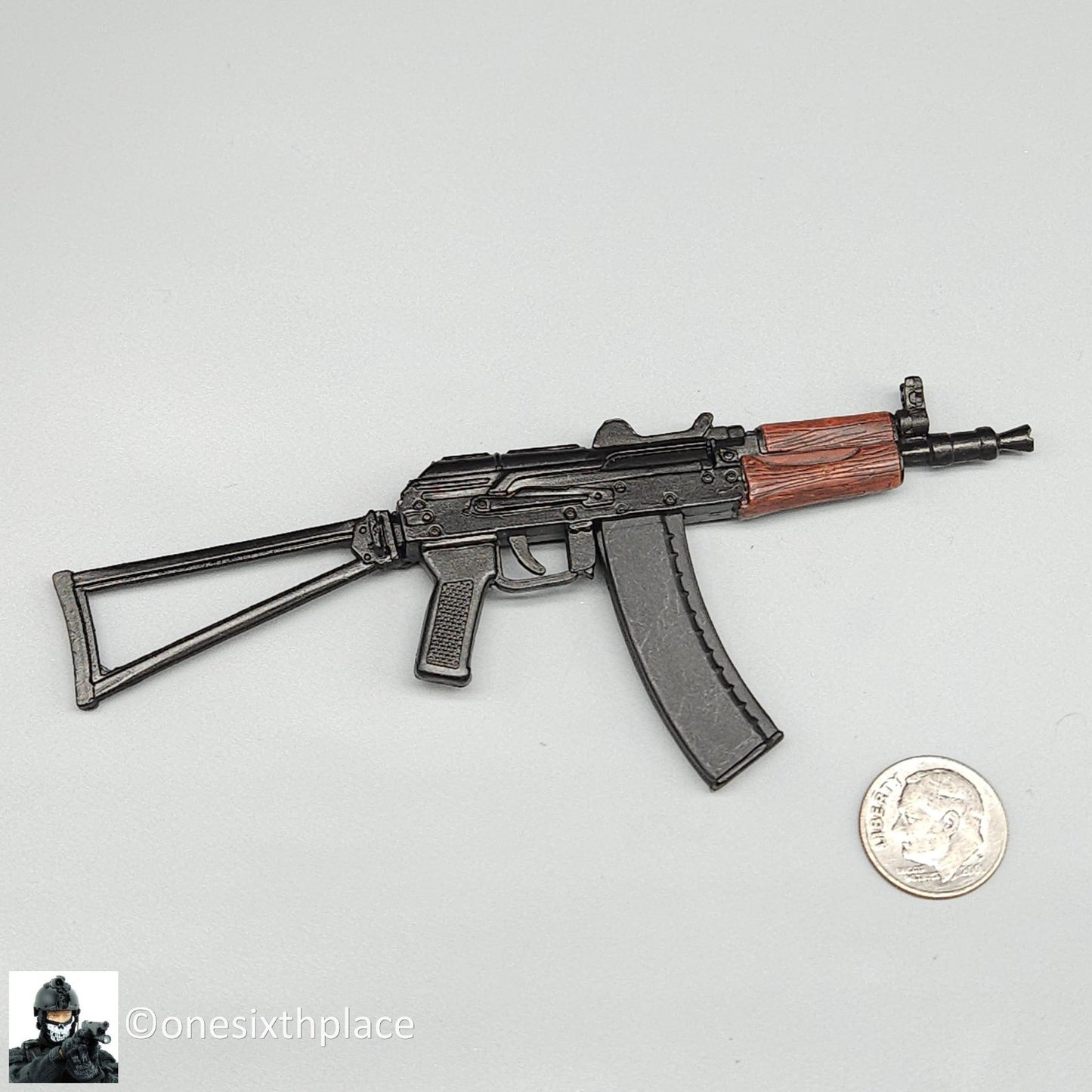 1:6 Ultimate Soldier Russian AK74U Rifle w/ Folding Stock for 12" Figures