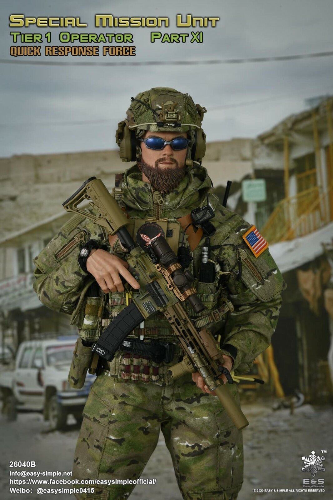 1:6 Easy & Simple Quick Response Force Accessories Set for 12" Figures