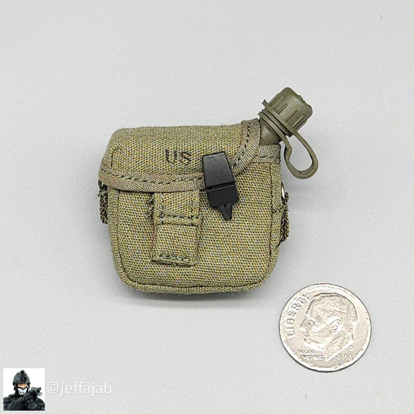 1:6 scale QO Toys Vietnam 101st Airborne Hamburger Hill 2-Quart Canteen Pouch