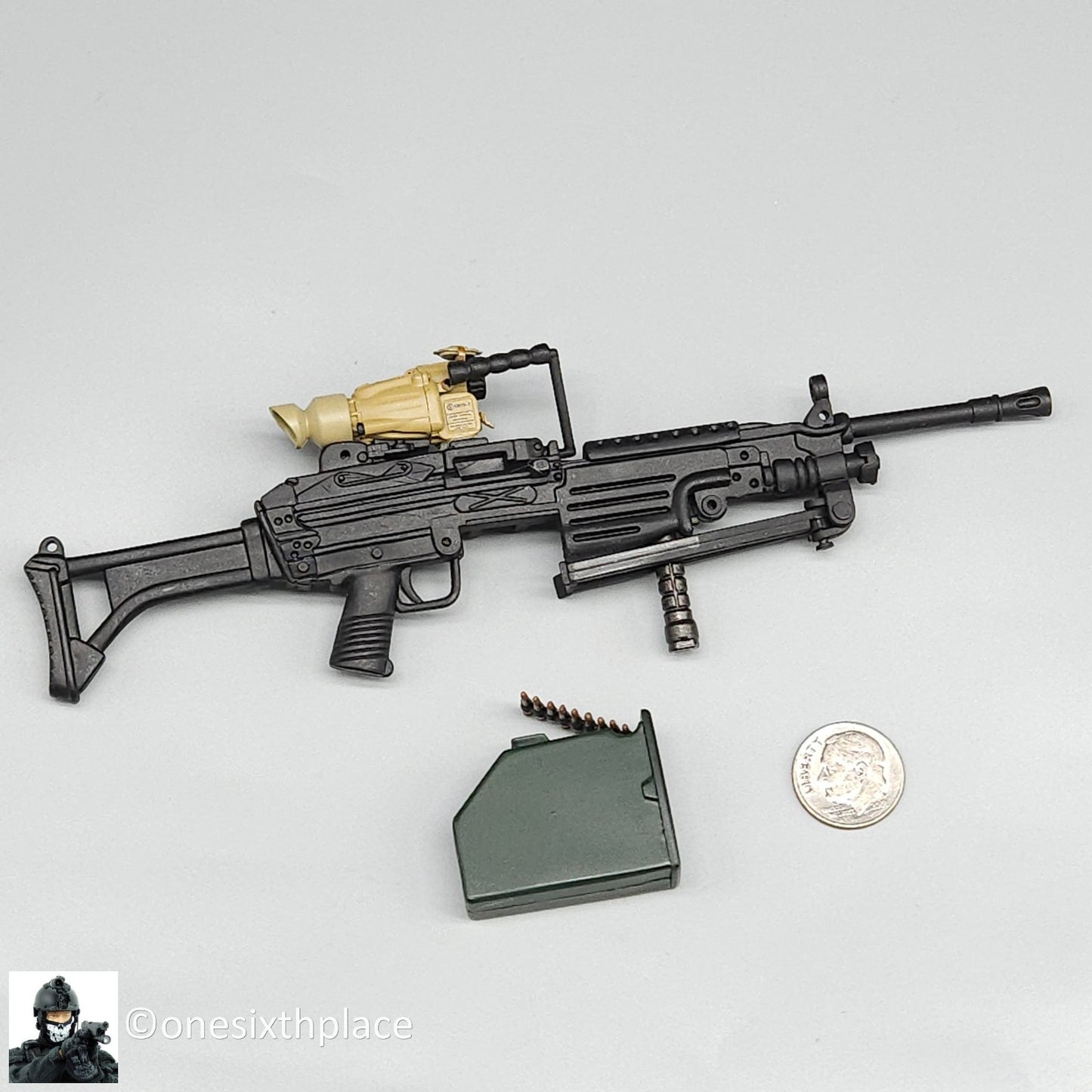1:6 Ultimate Soldier Custom M249 SAW FN Minimi Machine Gun #2 for 12" Figures