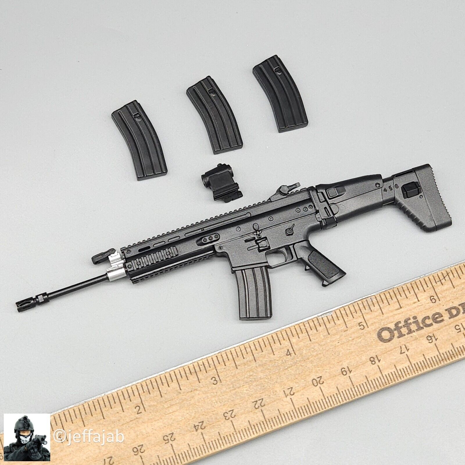 1:6 KSToys Doomsday Guardian SCAR-L Rifle for 12" Figures
