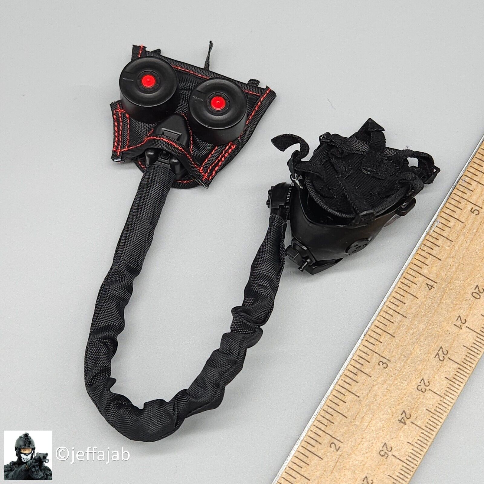 1:6 scale Easy & Simple ZERT Deathridge Remastered M50 Gas Mask w/ MOLLE Panel