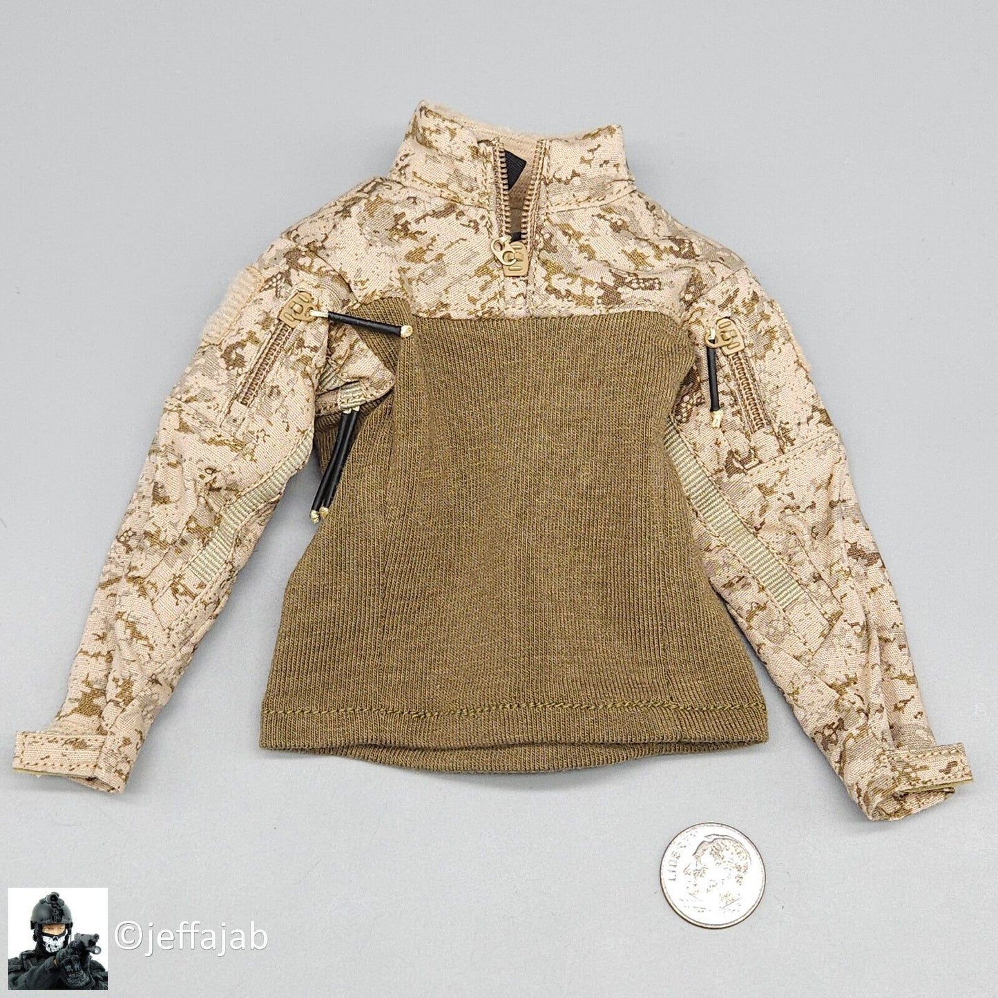 1:6 Easy & Simple Recce Element AOR1 Camo Minotaur Half Jacket Shirt 12" Figures