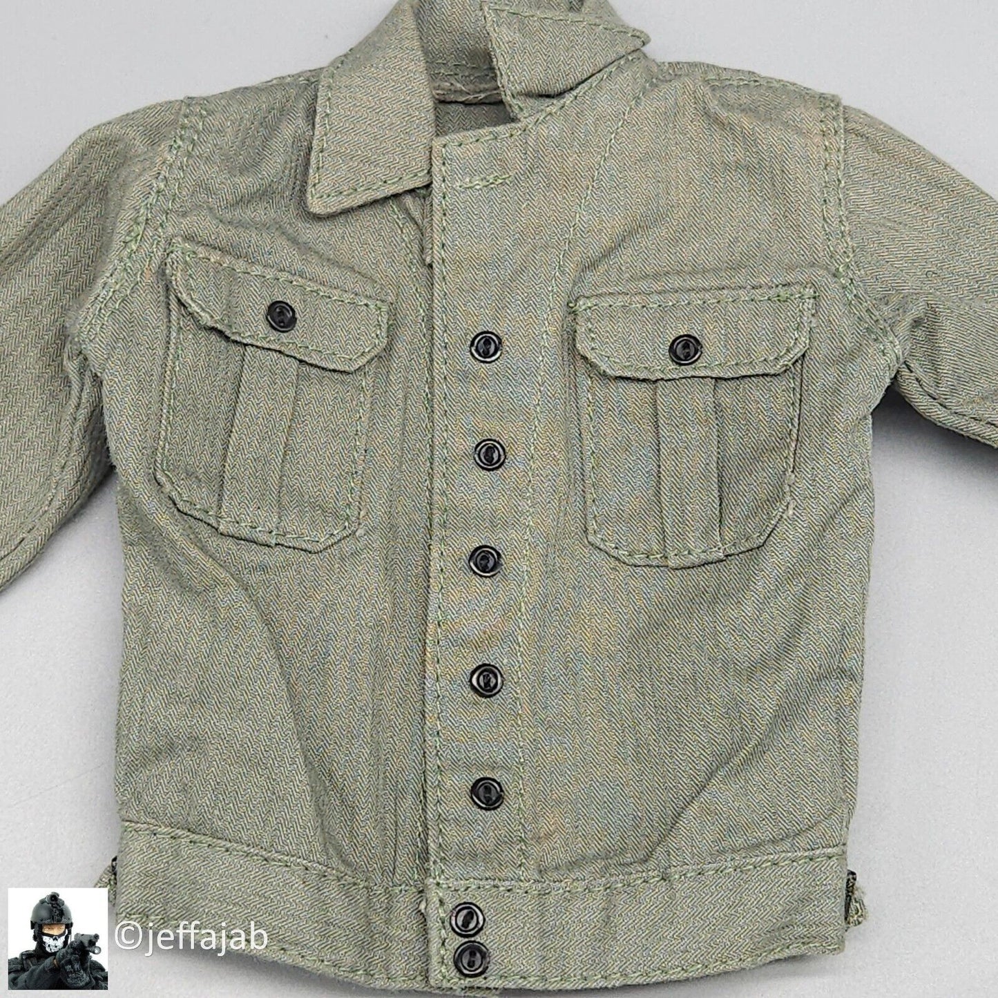 1:6 scale DiD WWII USMC George Puller Green Uniform READ NOTES for 12" Figures