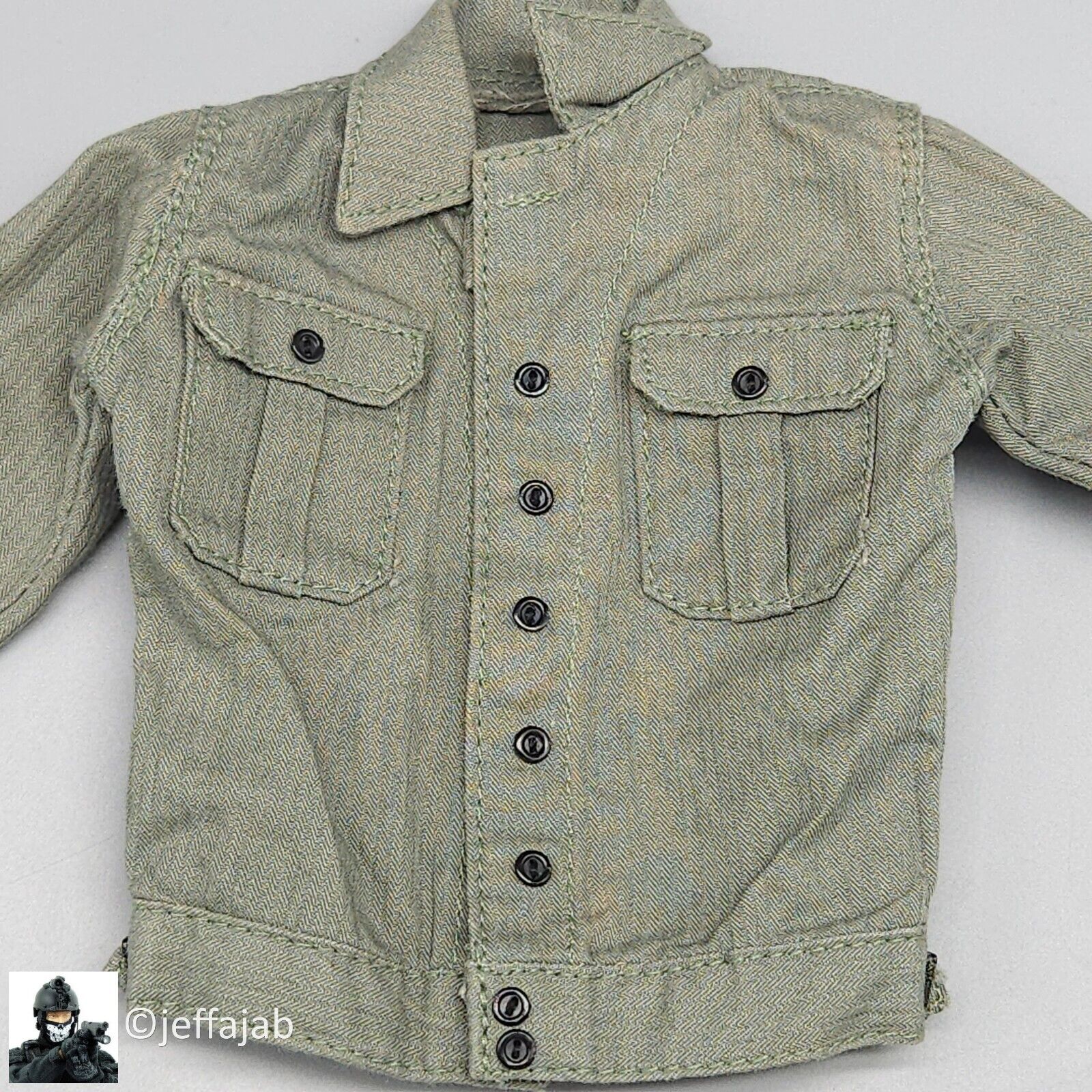 1:6 scale DiD WWII USMC George Puller Green Uniform READ NOTES for 12" Figures