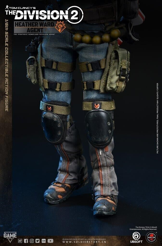 1:6 Soldier Story The Division 2 Agent Heather Ward Flash Grenade & Tan Pouch