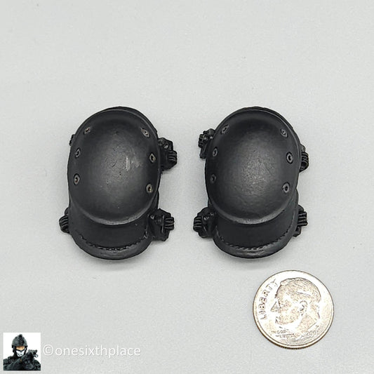 1:6 scale Dragon USMC Curtis Black Knee Pads for 12" Figures