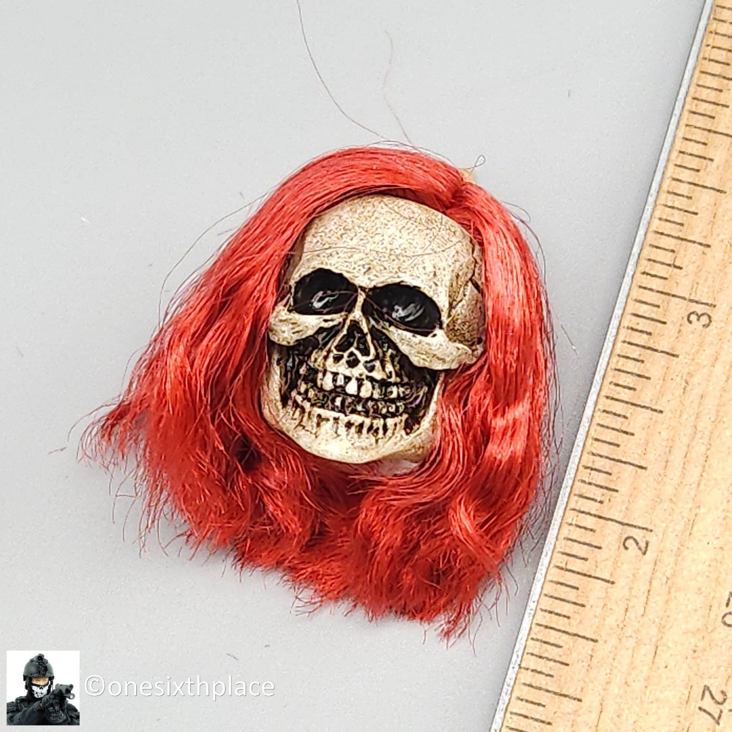1:6 TBLeague PL2022-202A Hell’s Messenger Golden Female Skull Head 12" Figures